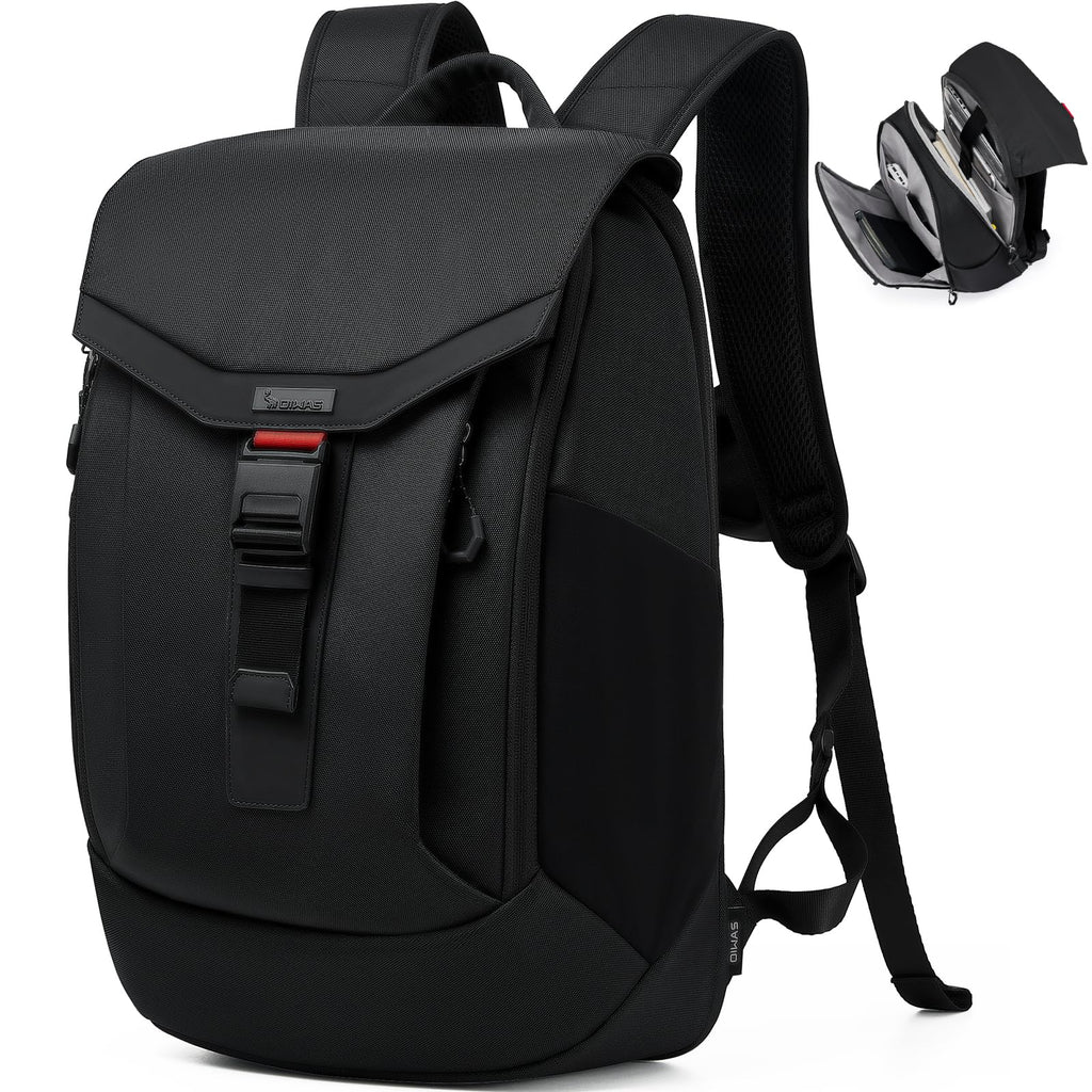 OIWAS Laptop Backpack for Men, 16 Inch Travel Laptop Backpack with Magnetic Buckle, Weight Reduction Business Backpack for Men, Water Resistant Large Back pack