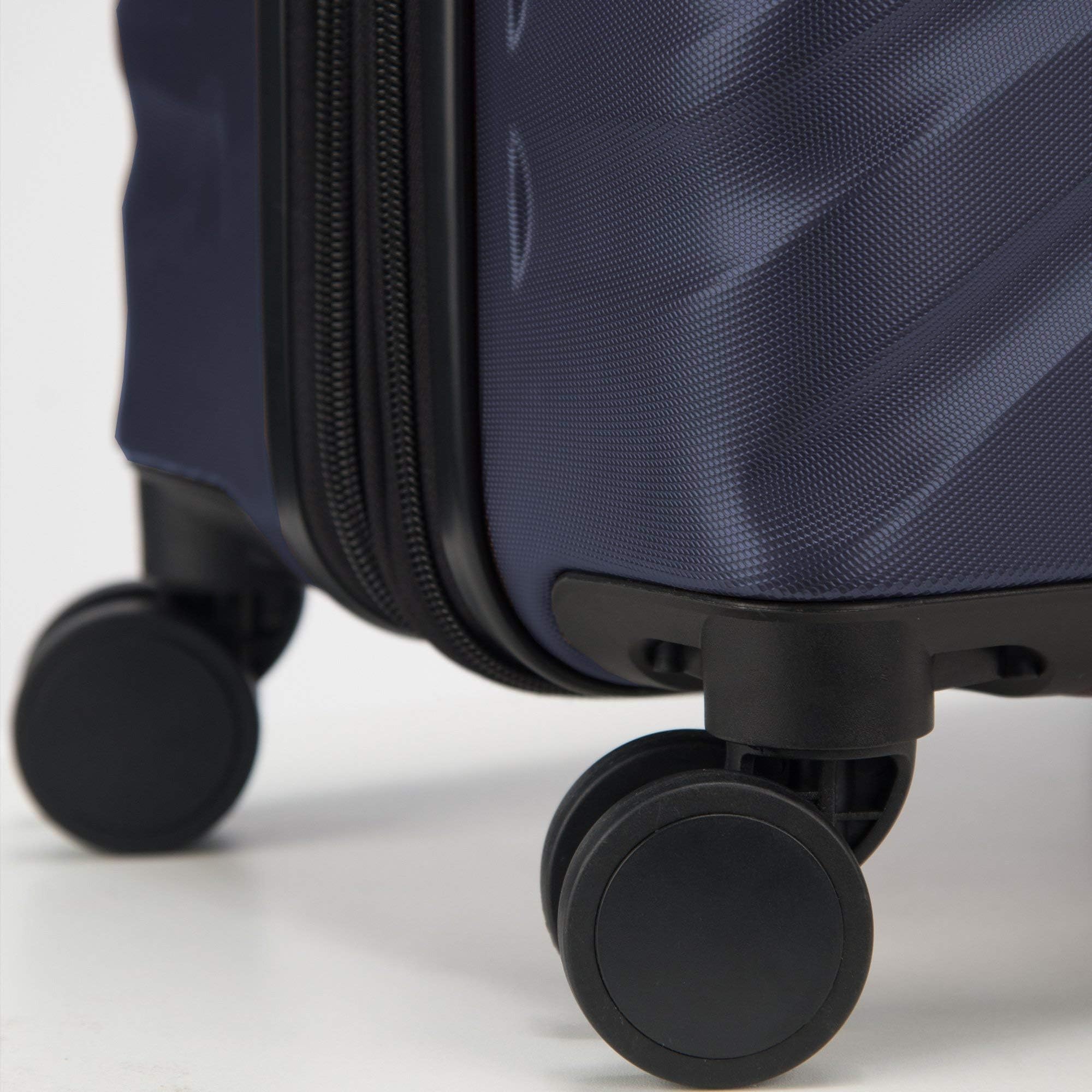 DELSEY PARIS Alexis Durable Hardside Luggage, Expandable Lightweight 4-Wheel Spinner, Easy Grip Telescoping Handle for Smooth Mobility, TSA-Lock Incorporated, Men and Women, Navy, Check-In 29-Inch