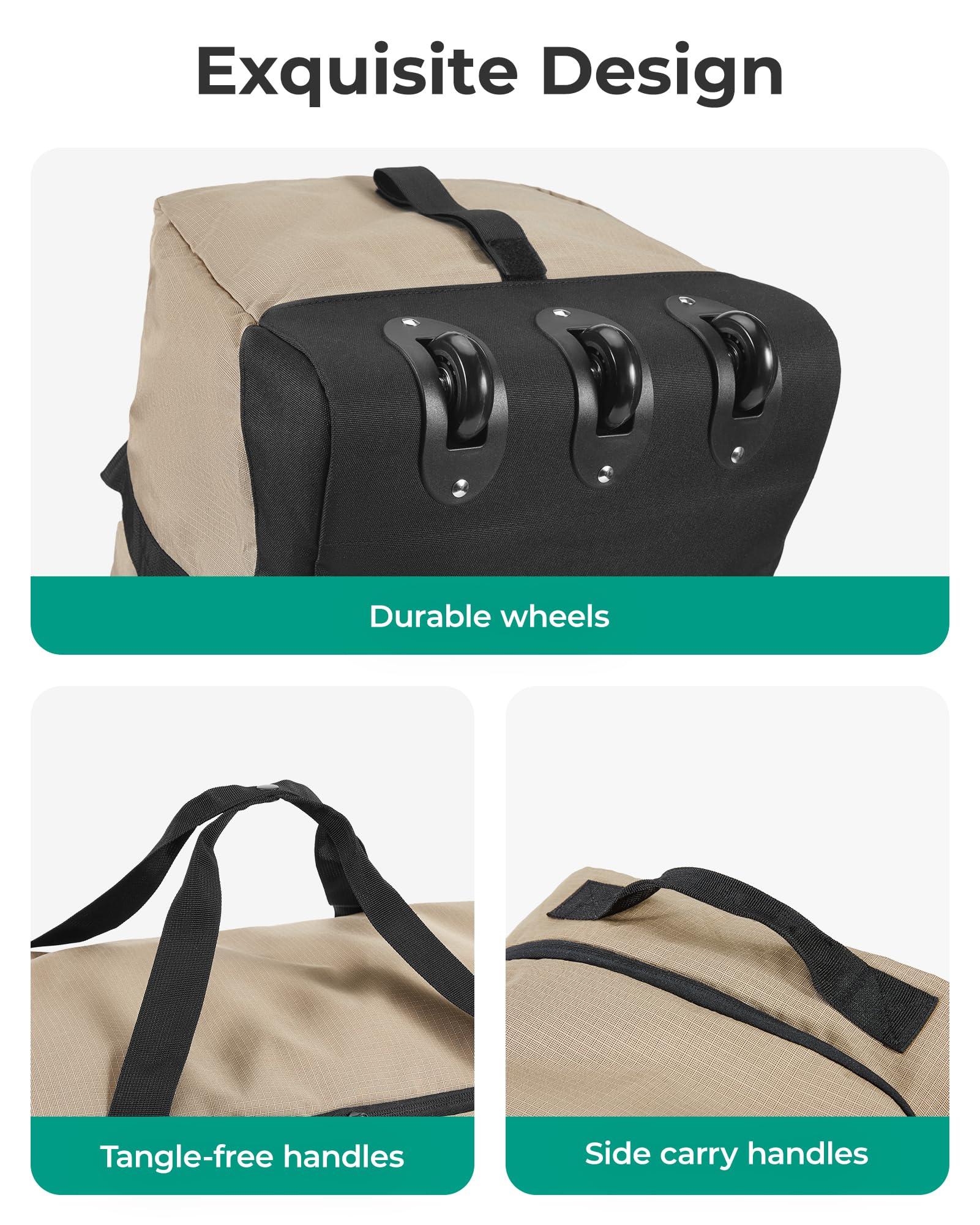 BAGSMART 83L Foldable Travel Bag, Large Duffle Bag for Travel, Duffel Luggage Bag for Sport College Camping, Water Resistant, Black