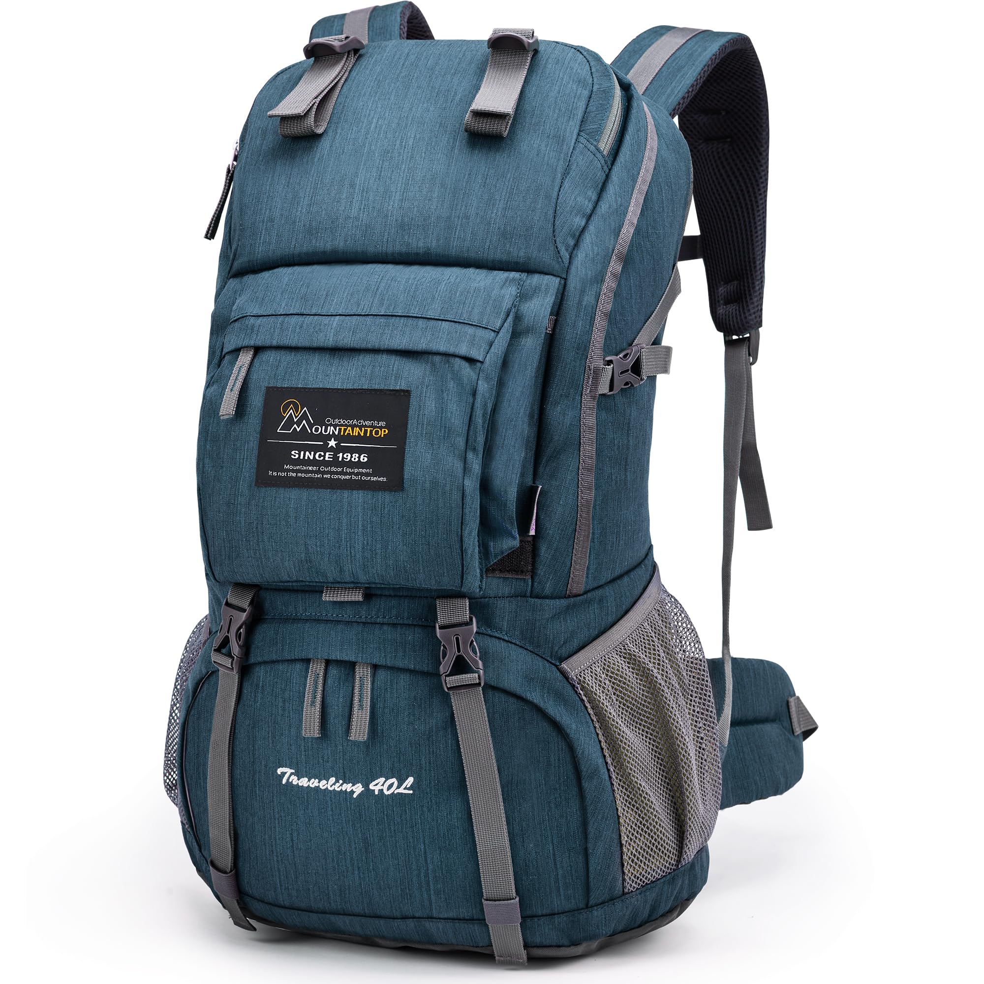 MOUNTAINTOP 40L Hiking Backpack Lightweight Travel Backpack for Men&Women Outdoor Camping Backpacking