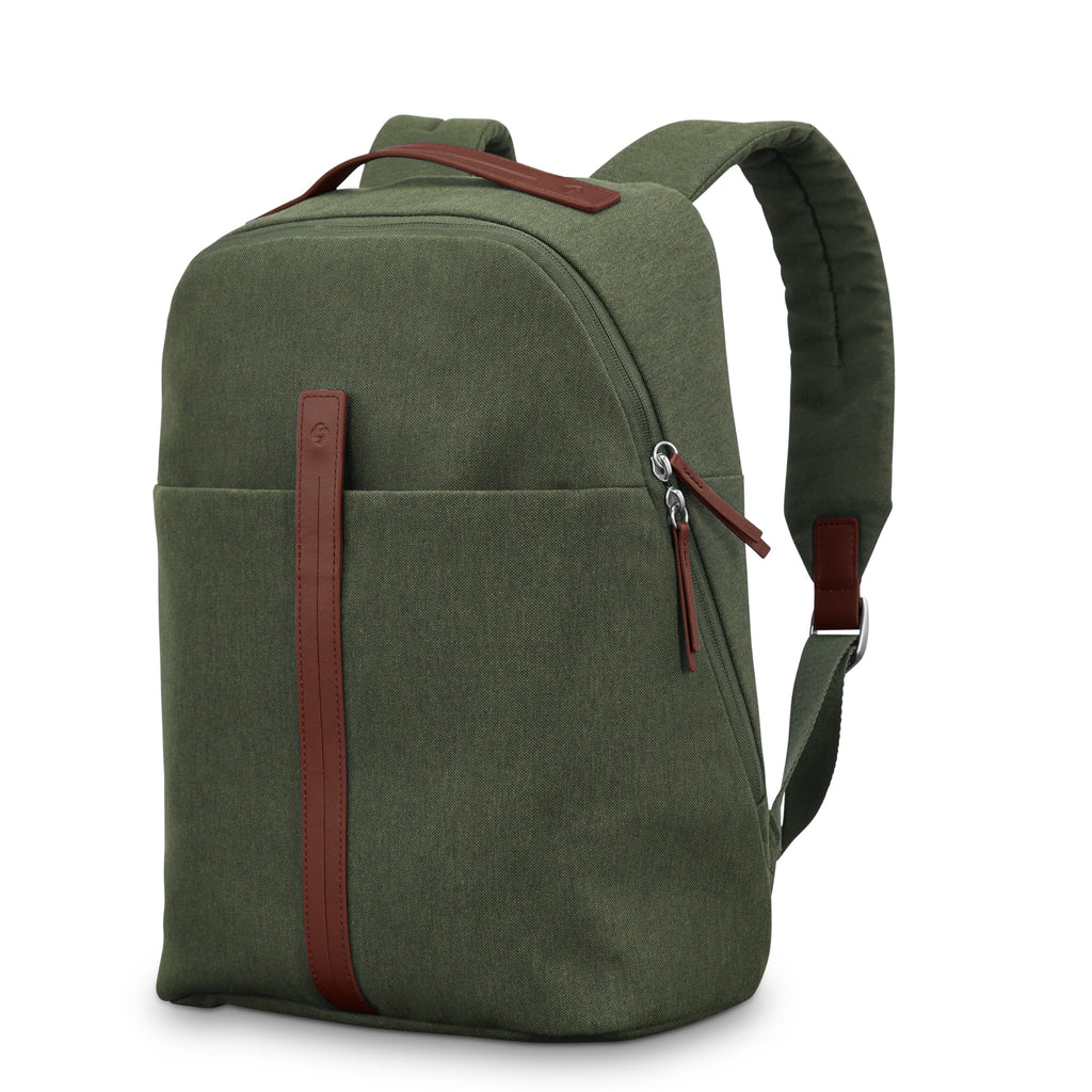Samsonite Virtuosa Carry-On Travel Backpack with Padded Laptop Sleeve, Pine Green