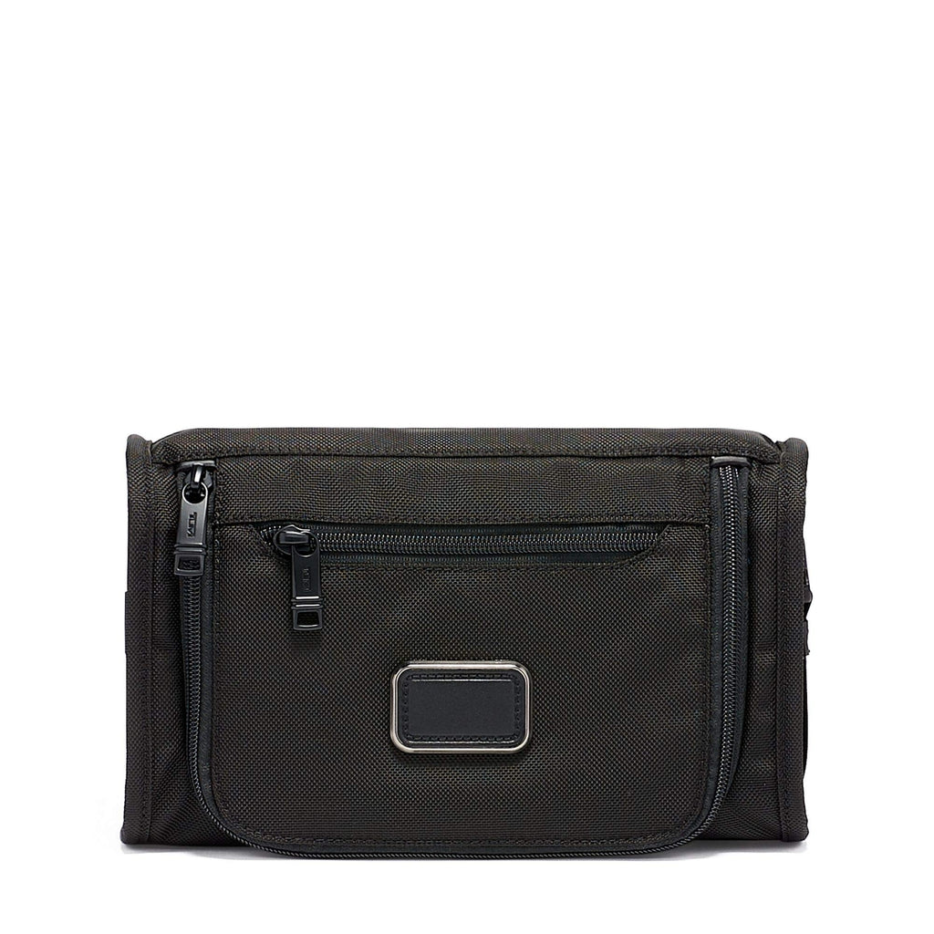 TUMI - Alpha Travel Kit - Travel Toiletry Bag - Compact Travel Organizer for Cosmetics & Essentials - TUMI Tracer - Black