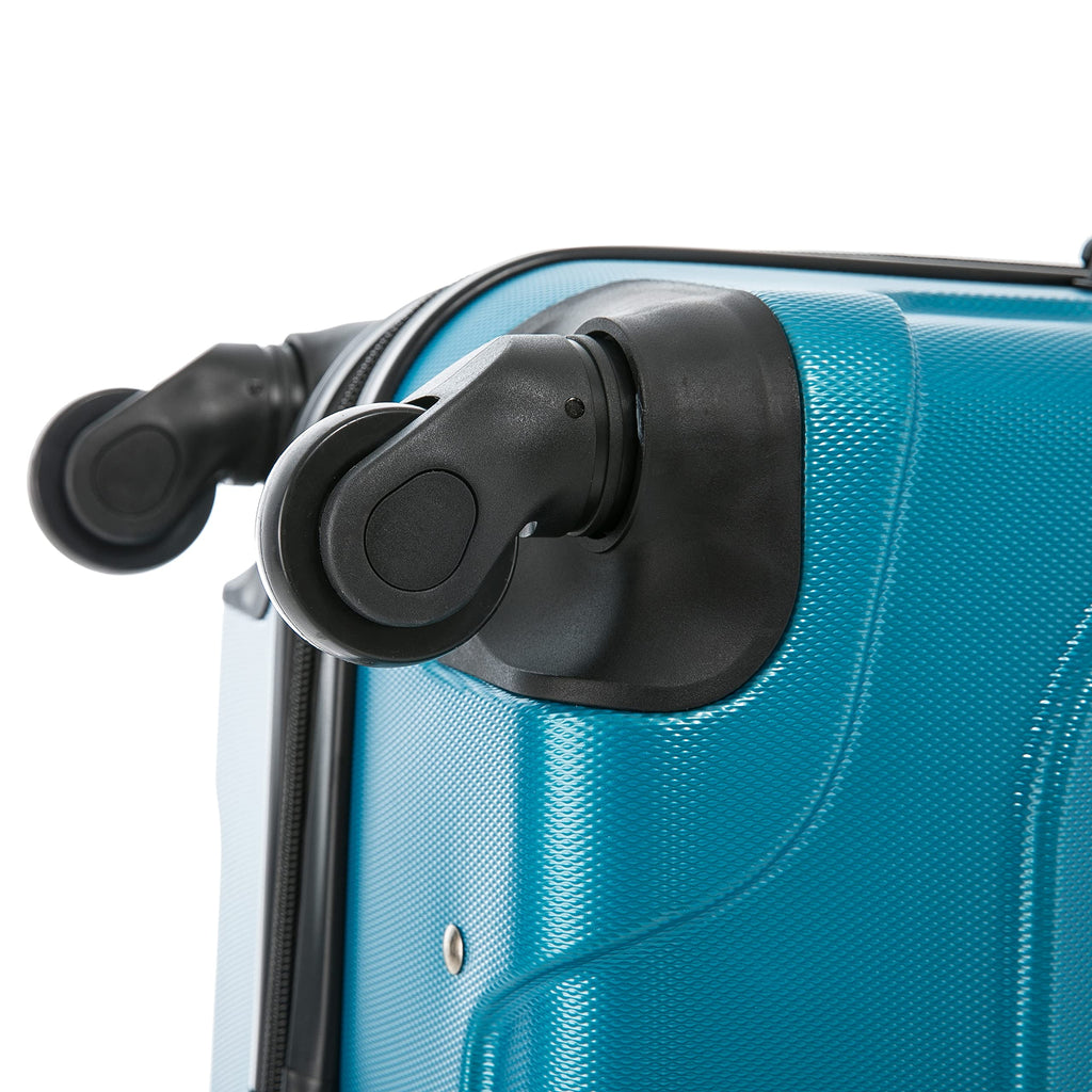 InUSA ENDURANCE Luggage with Spinner Wheels | Spacious Durable Lightweight Hardside Suitcase, Travel Bag with Handle and Trolley | 24-Inch Medium Checked Luggage | Teal