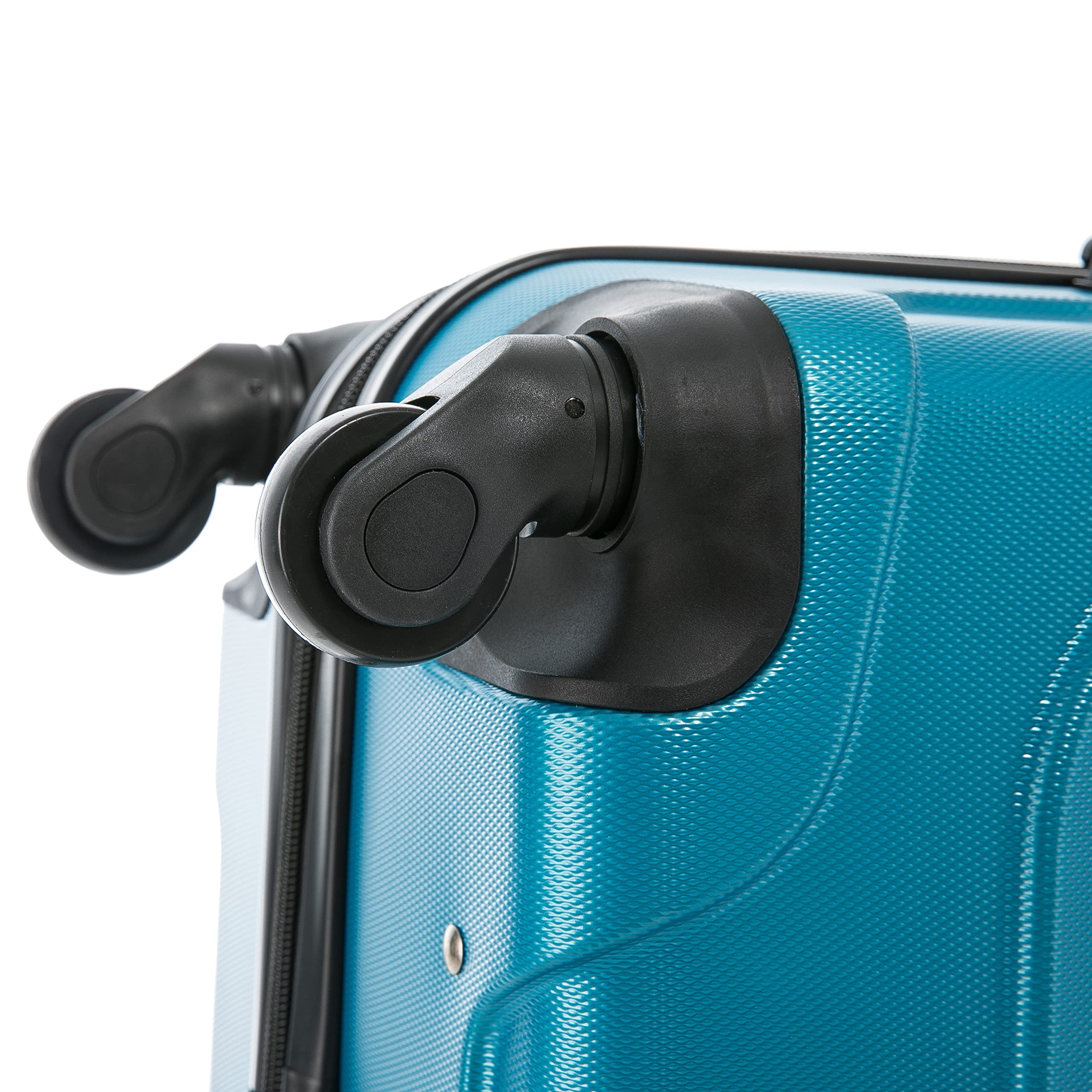InUSA ENDURANCE Luggage with Spinner Wheels | Spacious Durable Lightweight Hardside Suitcase, Travel Bag with Handle and Trolley | 24-Inch Medium Checked Luggage | Teal
