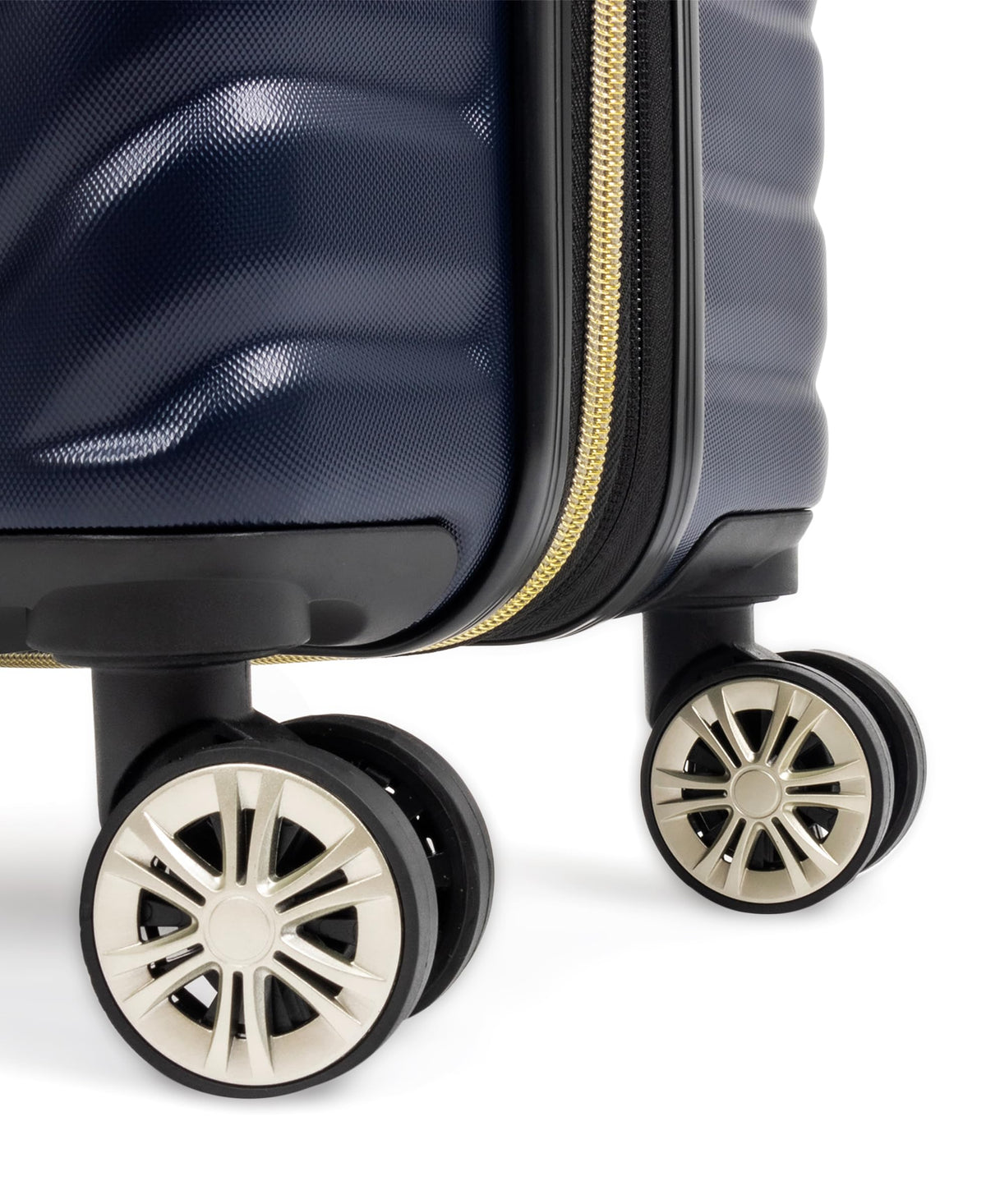 Kenneth Cole REACTION Madison Square Lightweight Hardside Chevron Expandable Spinner Luggage, Navy, 2-Piece Set (20" & 28")