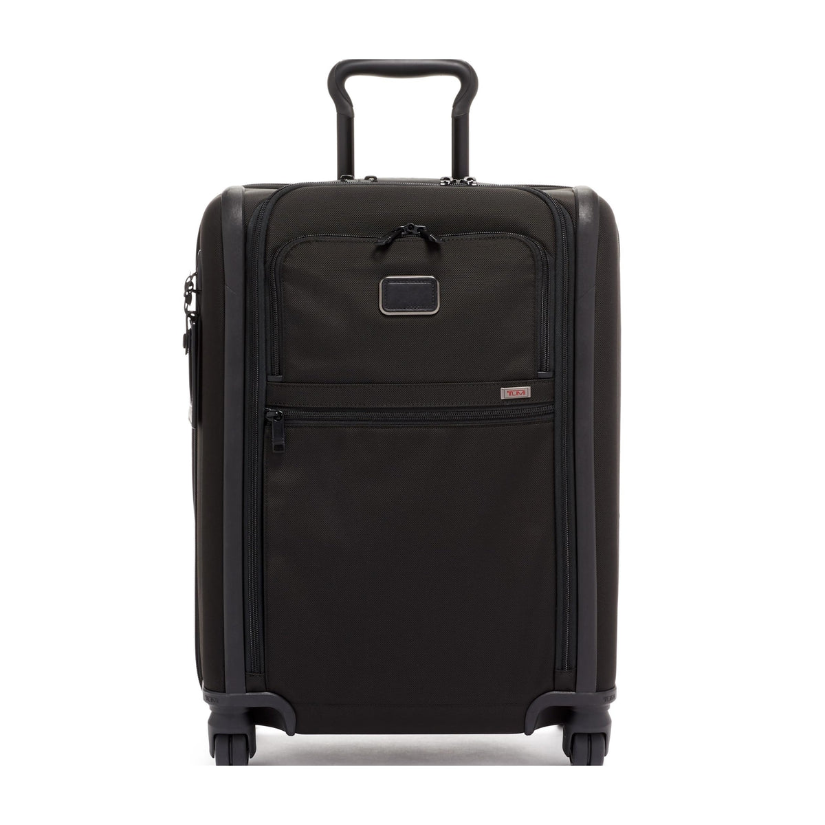 TUMI - Alpha Continental Expandable 4-Wheeled Carry-On Luggage - Compact Travel Suitcase - TSA Lock Tracer - Black