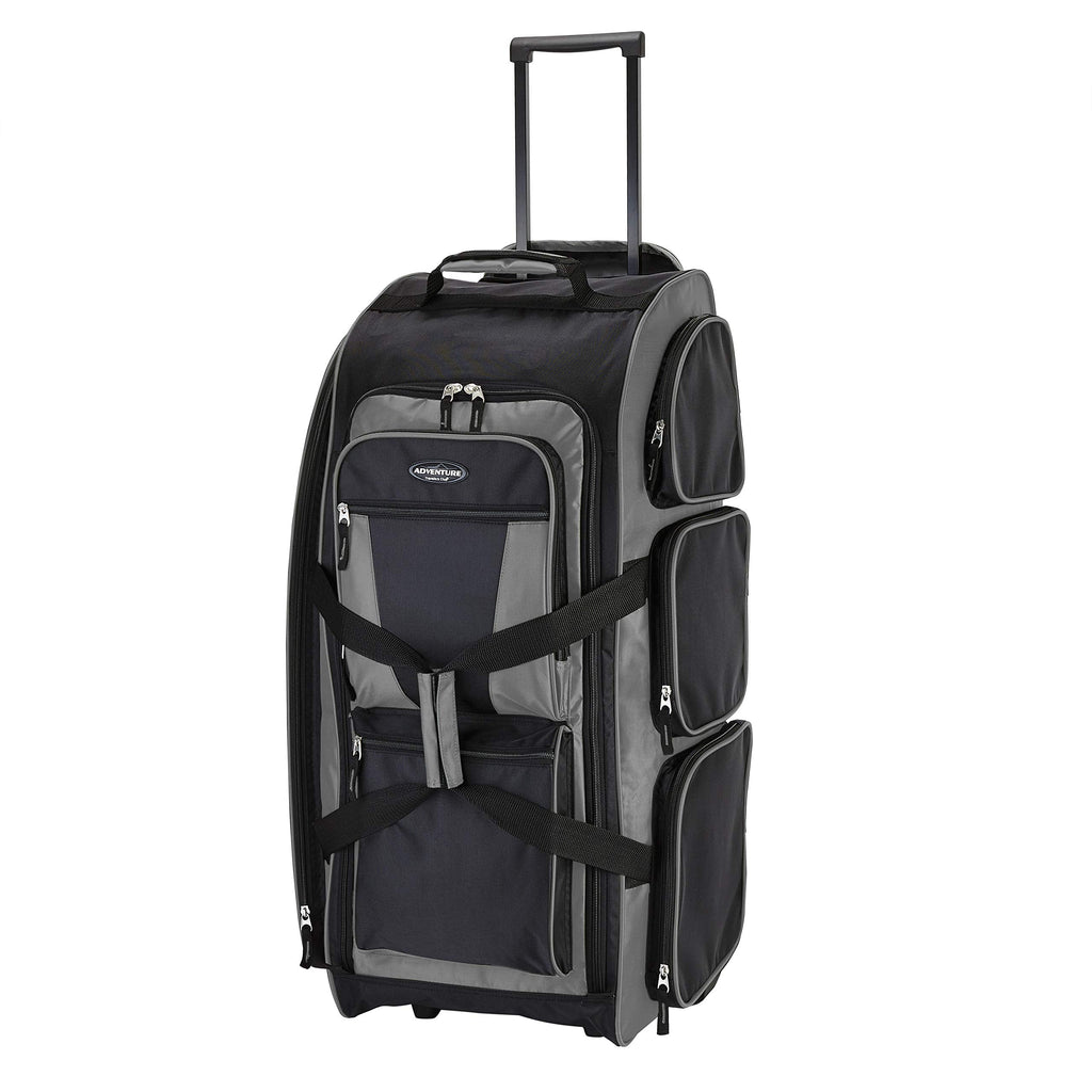 Travelers Club 30" Xpedition Rolling Duffel Bag, Charcoal Grey