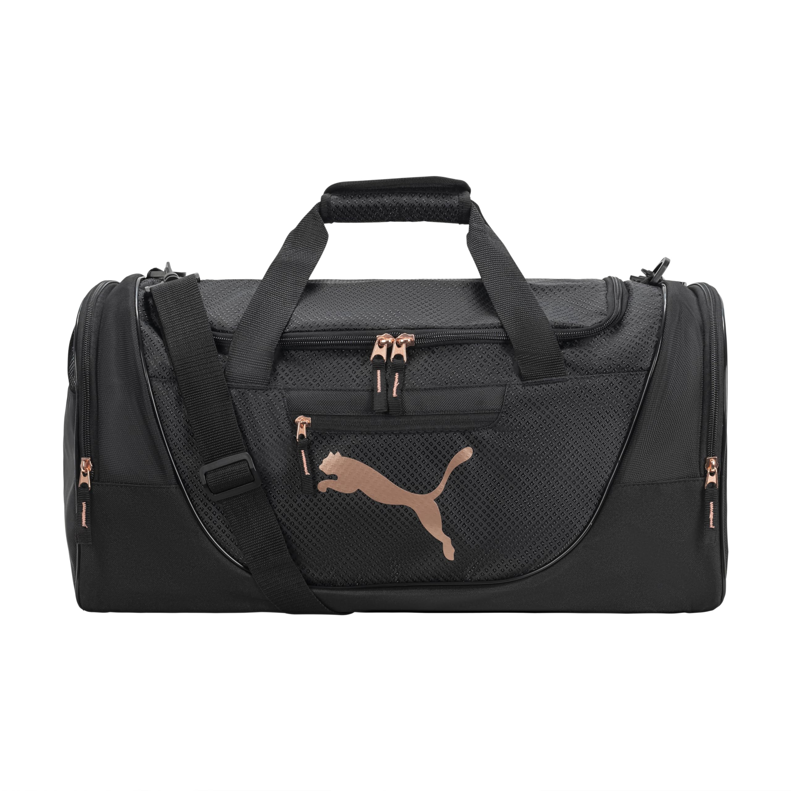 PUMA womens Evercat Candidate duffel bags, Black/Rose Gold, One Size US