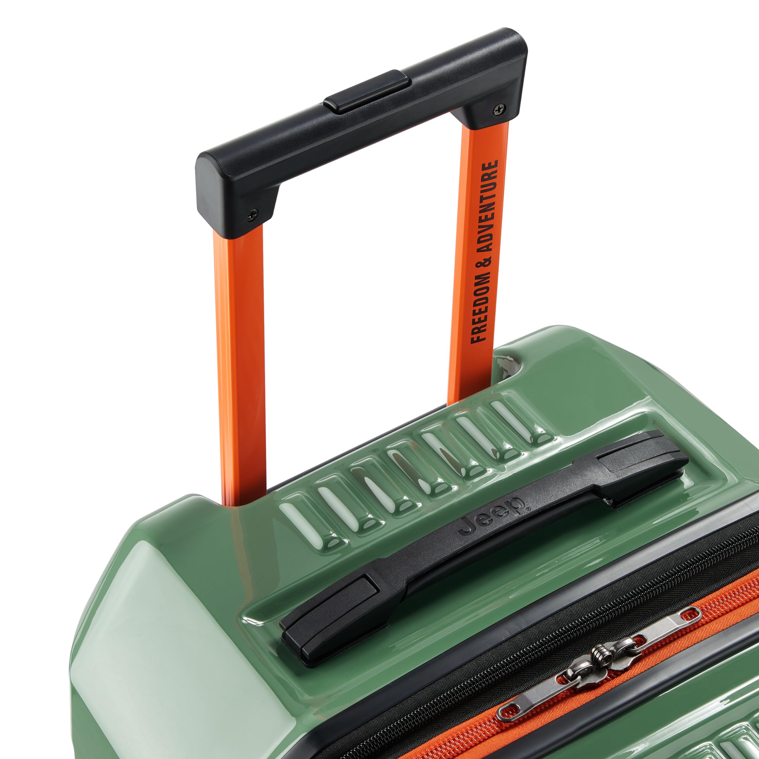Jeep JH003B Hardside Expandable Luggage with Two Wheels, Elm Green, Checked-Large 30 Inch
