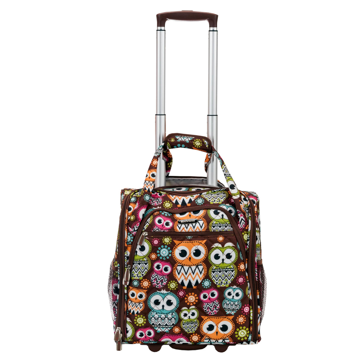 Rockland Melrose Upright Wheeled Underseater Carry-On Luggage, Owl