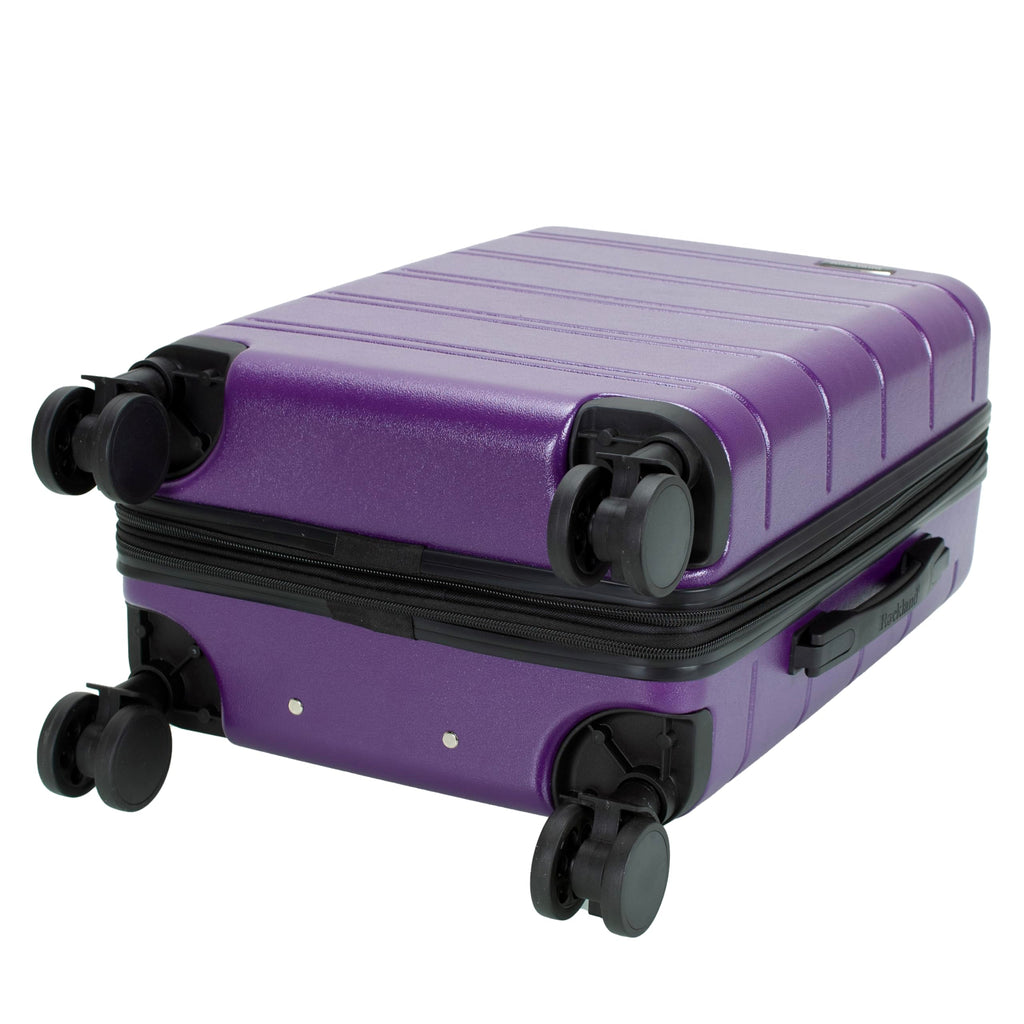 Rockland Tahoe Hardside Expandable Carry on Luggage with Spinner Wheels, Purple