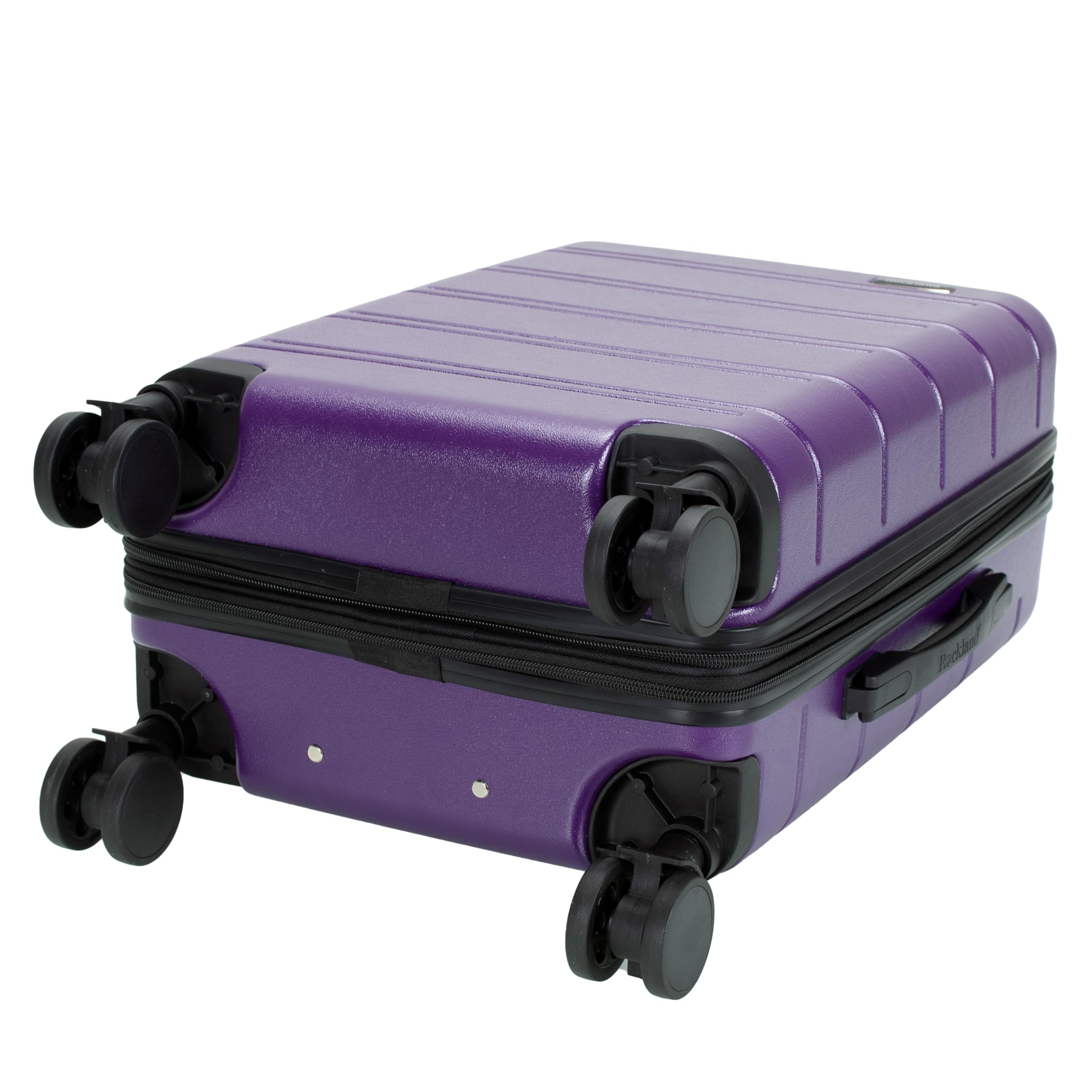 Rockland Tahoe Hardside Expandable Carry on Luggage with Spinner Wheels, Purple