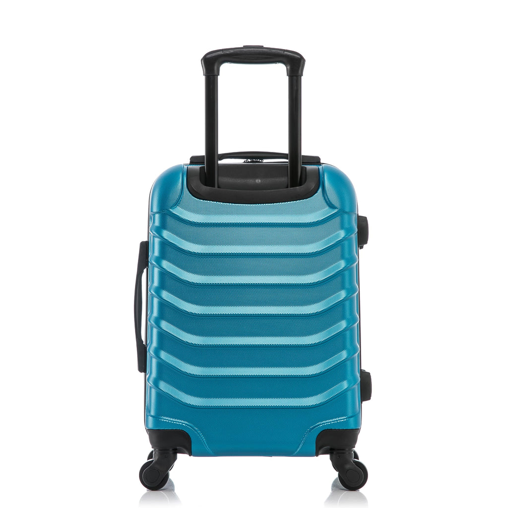 InUSA ENDURANCE Luggage with Spinner Wheels | Spacious Durable Lightweight Hardside Suitcase, Travel Bag with Handle and Trolley | 24-Inch Medium Checked Luggage | Teal