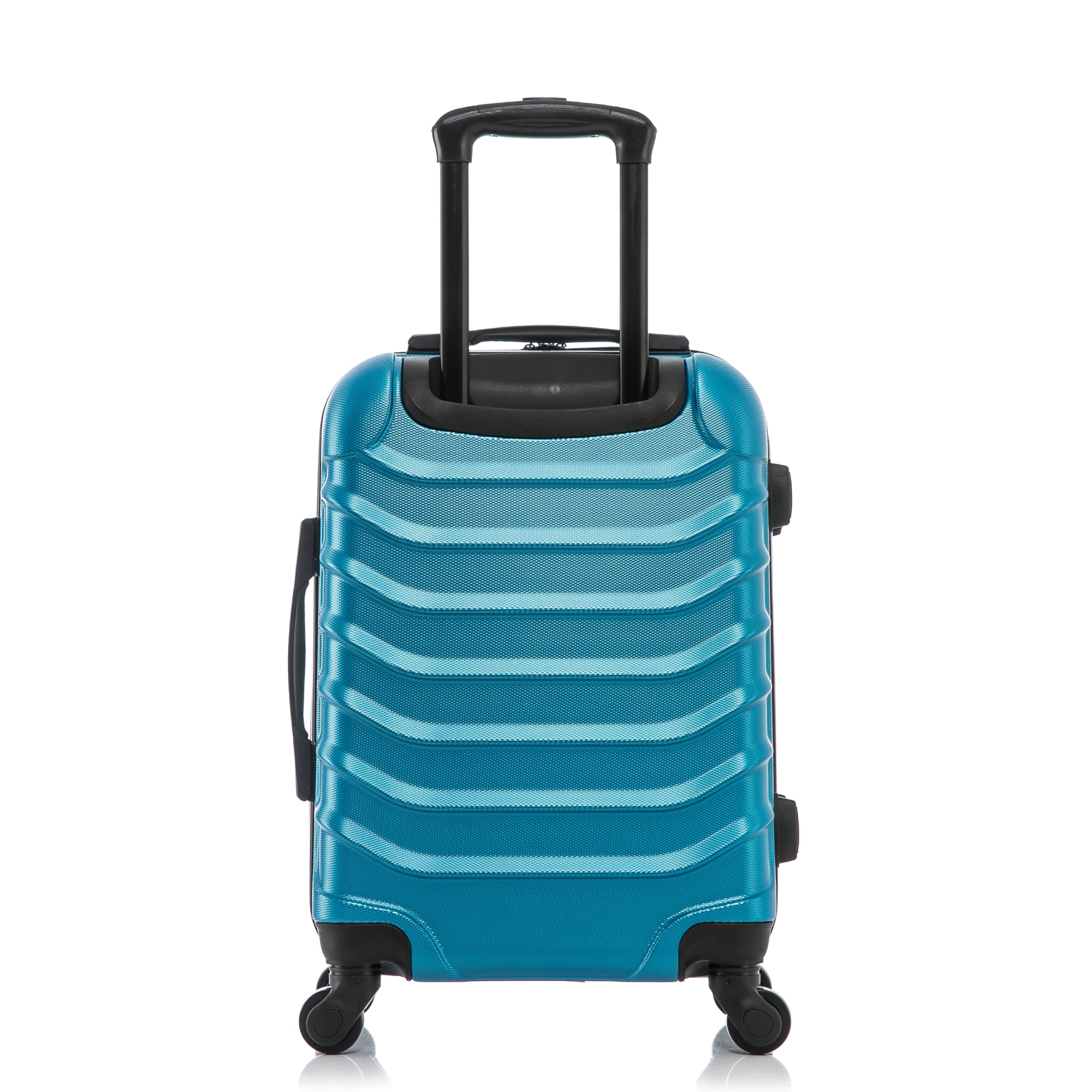 InUSA ENDURANCE Luggage with Spinner Wheels | Spacious Durable Lightweight Hardside Suitcase, Travel Bag with Handle and Trolley | 24-Inch Medium Checked Luggage | Teal
