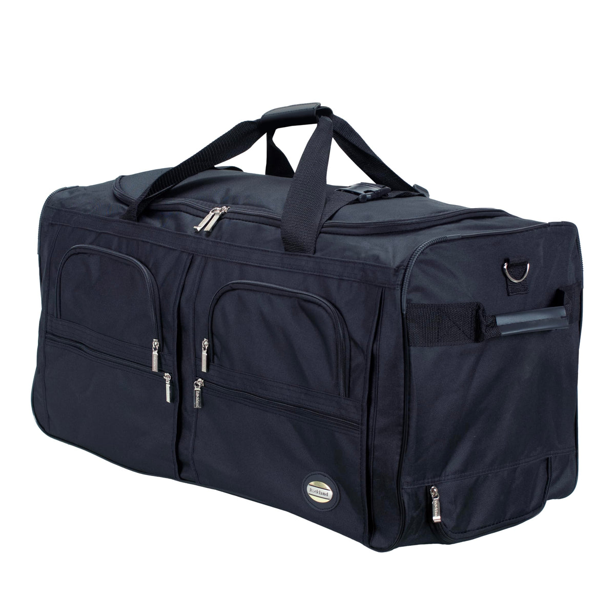 Rockland Rolling Duffel Bag, Black, 30"