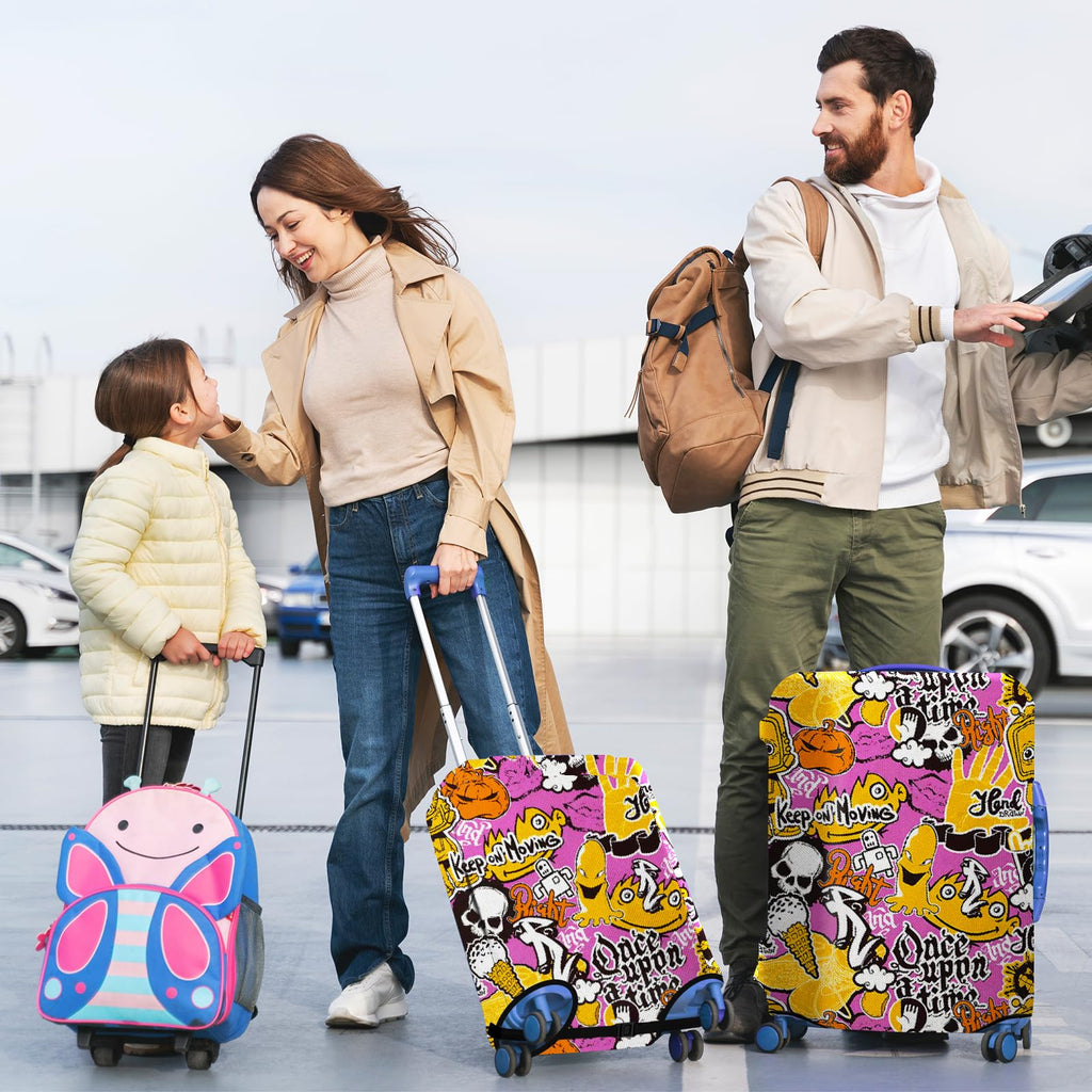 Luggage Covers for Suitcase Protector Tsa Approved Fits 18-28 Inch Luggage, Custom Baggage Cover for Travel Anti Scratch Dirt Washable