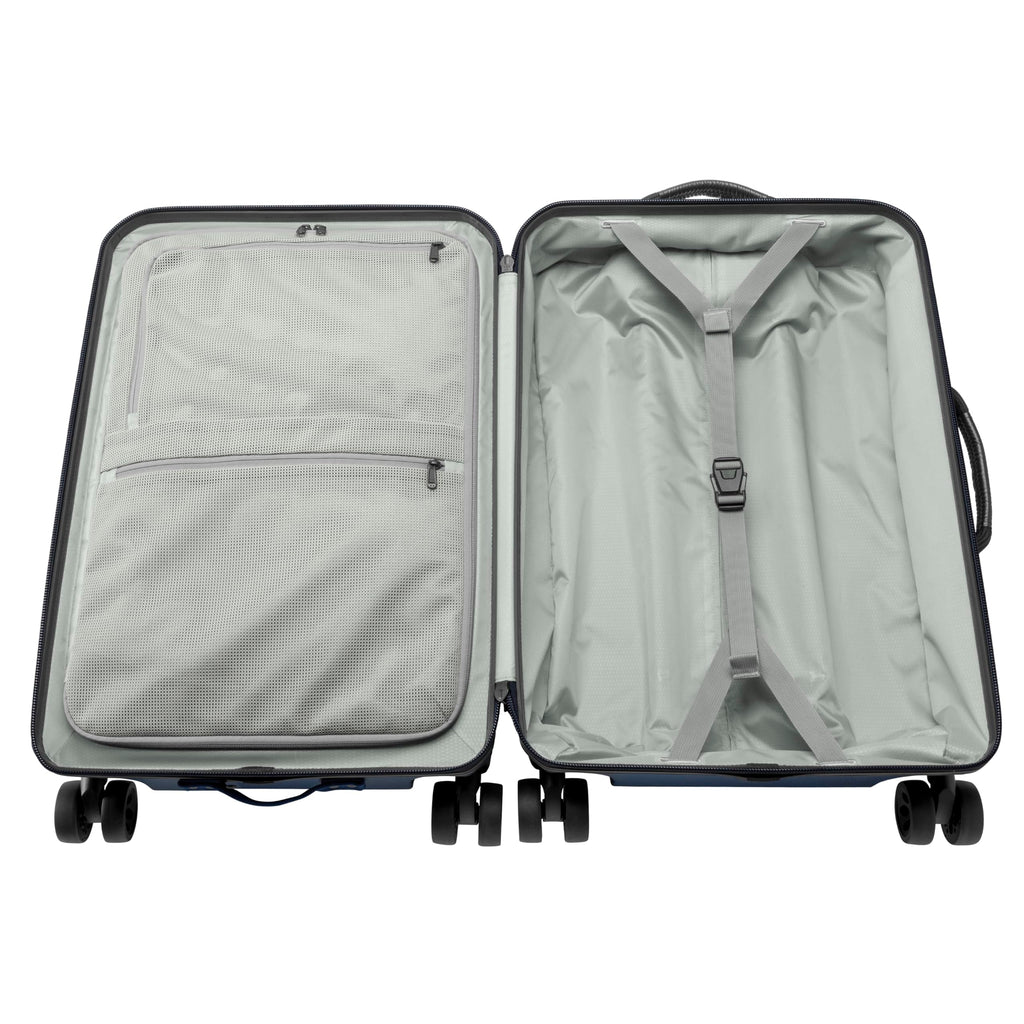 Eagle Creek Tarmac 4-Wheel 26" Luggage - Durable Rolling Suitcase for Secure Storage - Smooth Spinning Wheels - Telescoping Handle - Locking Zippers - Front Quick-Access Pocket - Blue Jay