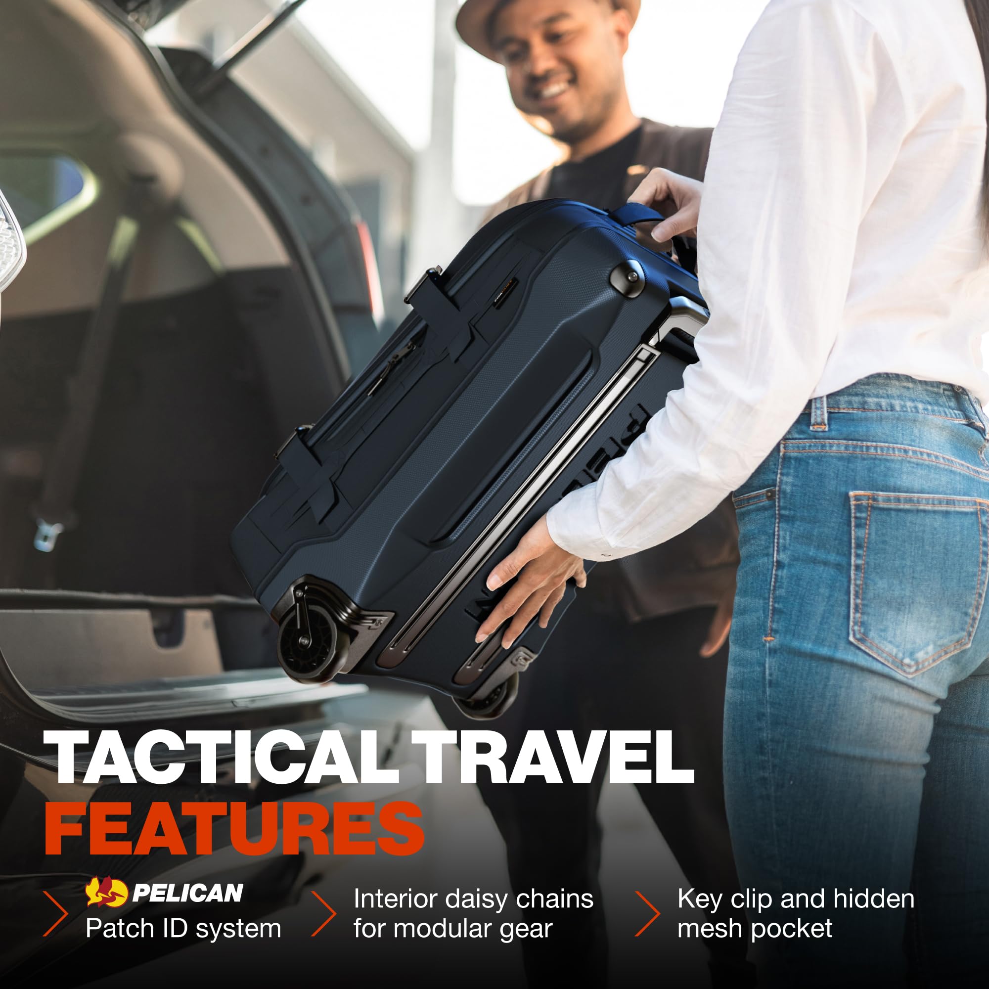 Pelican Aegis Luggage - Carry On Duffel Bag with Wheels - 22 Inch Carry On Bag - Airline Approved (Indigo)