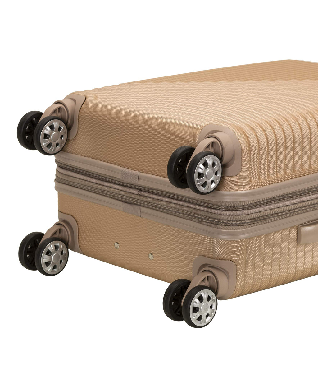 Rockland Star Trail Hardside Spinner Wheel Luggage, Champagne, Carry-On 20-Inch