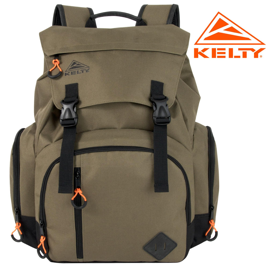 Kelty 23L olive canvas laptop backpack - alternate view