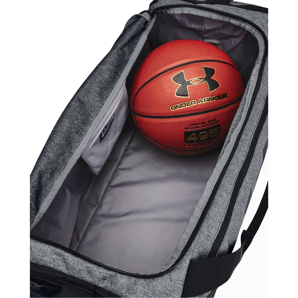 Under Armour Unisex-Adult Undeniable 5.0 Duffle, Pitch Gray Medium Heather (012)/Black, Medium