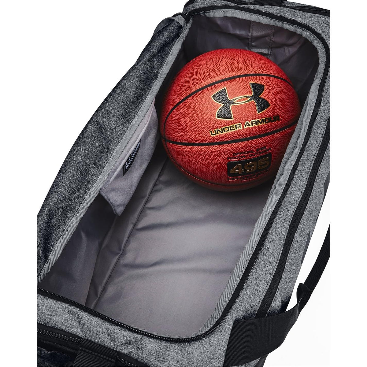 Under Armour Unisex-Adult Undeniable 5.0 Duffle, Pitch Gray Medium Heather (012)/Black, Medium