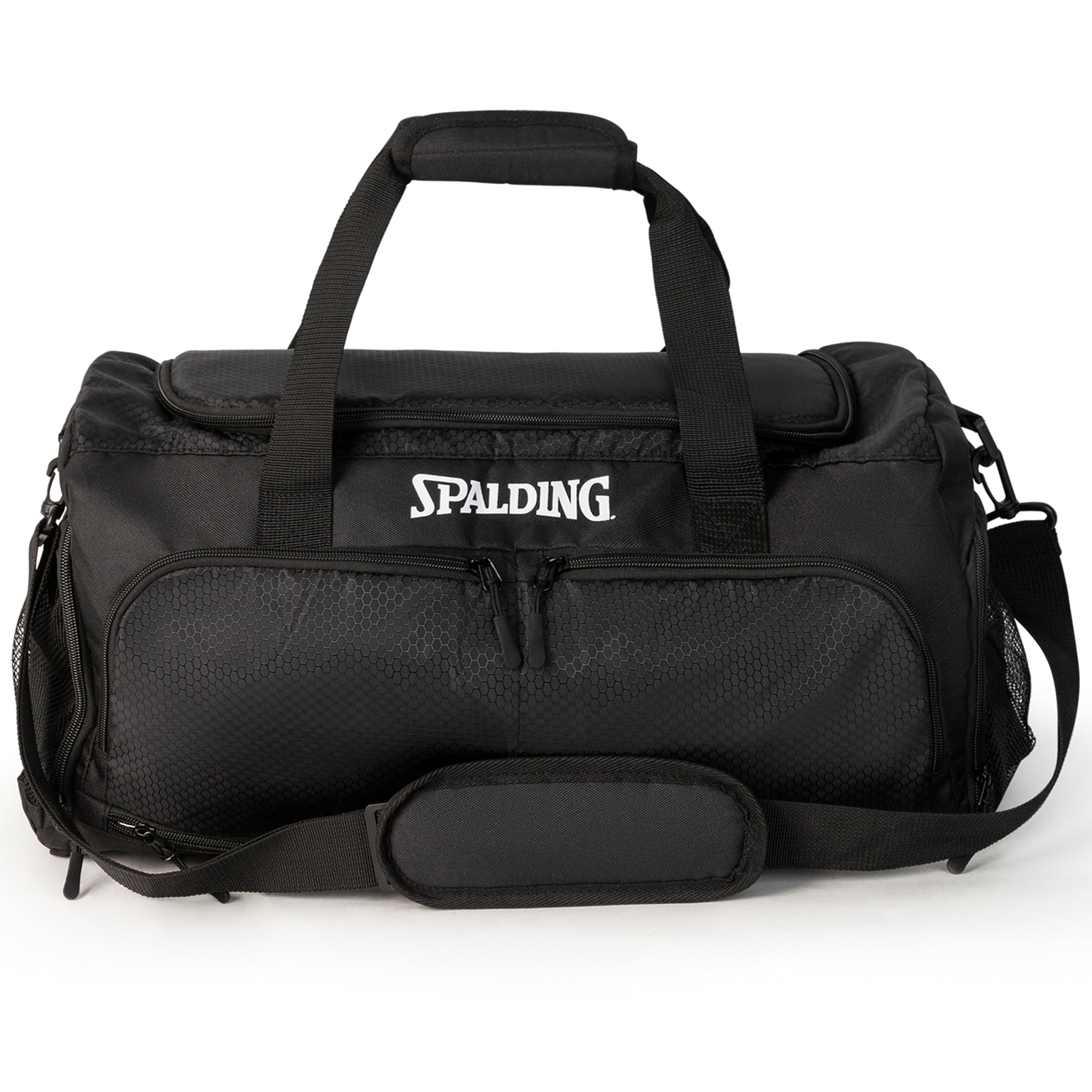 Spalding Gym Bag for Men & Women Duffle Bag with Wet & Shoe Compartment - 55L Capacity Large Workout Bags for Travel, Sports