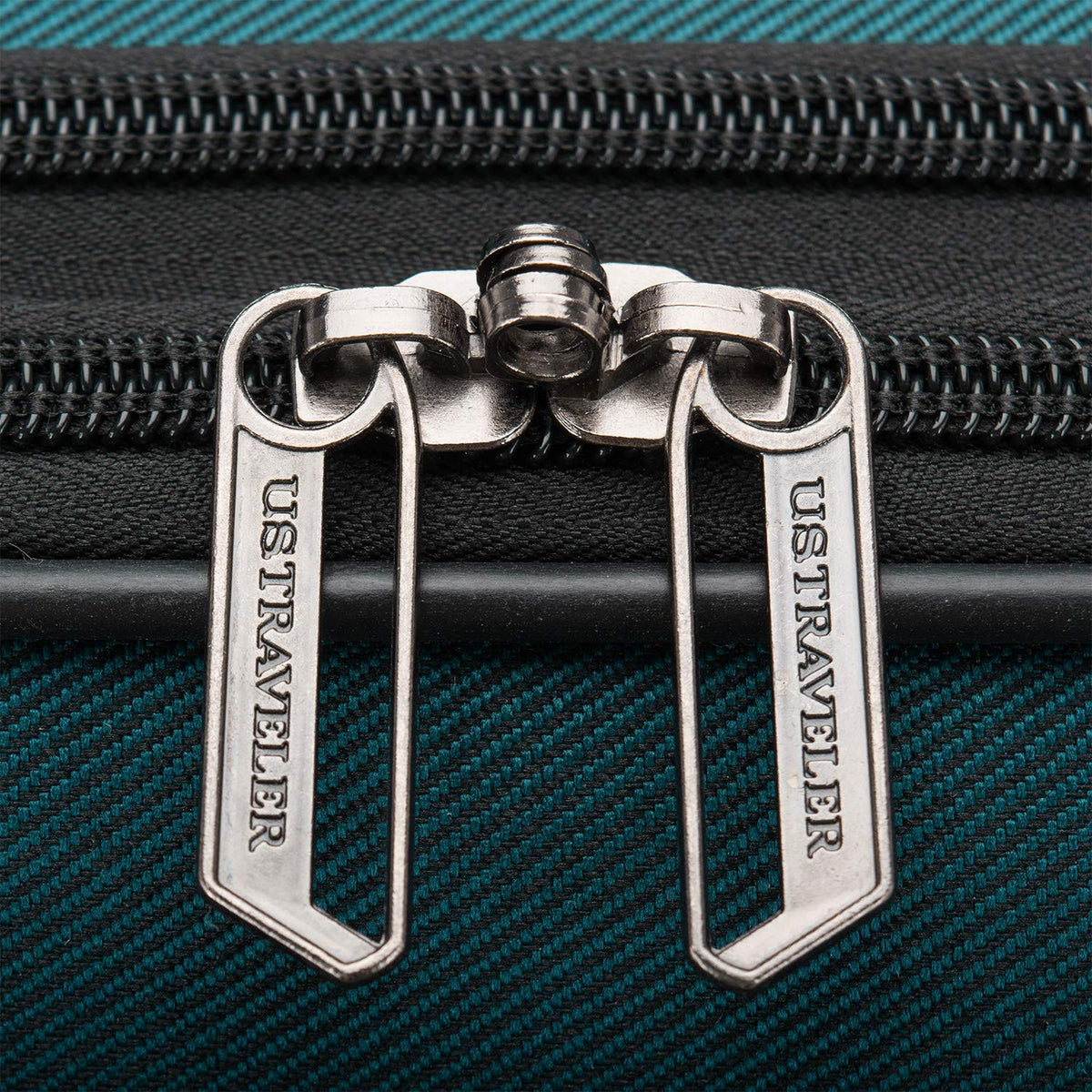 U.S. Traveler Aviron Bay Expandable Softside Luggage with Spinner Wheels, Teal, Carry-on 23-Inch