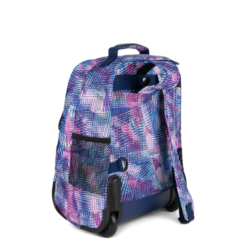 Kipling Sanaa Large Printed Rolling Backpack Radiant Splash