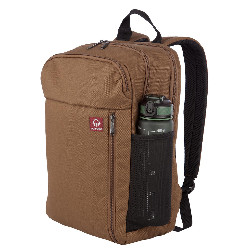 WOLVERINE Lightweight | Water Resistant | Rugged | Laptop Backpack for Travel or Work, Transit-Chestnut, 30L