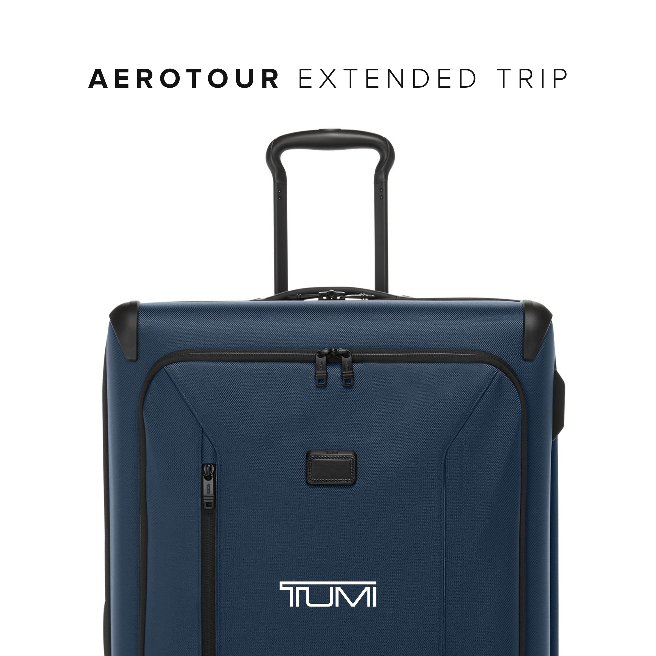 TUMI - Aerotour 4 Wheel Expandable Luggage - Men's and Women's Lightweight Business and Leisure Travel Suitcase - 31" Extended Trip Expandable Packing Case, Navy