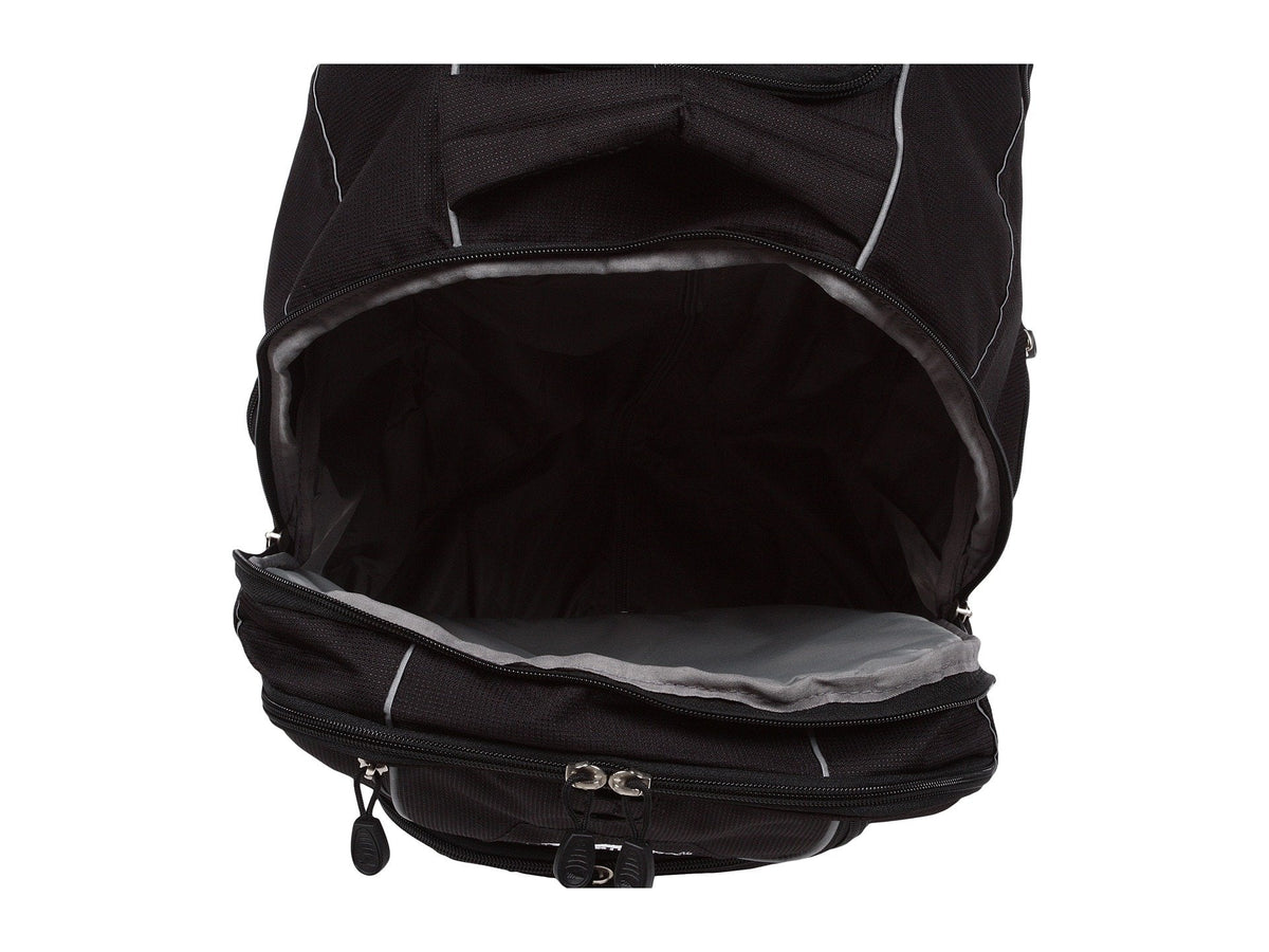 High Sierra Powerglide Lightweight Wheeled Laptop Backpack, fits most 17-inch laptop models, Ideal for High School and College Students Black