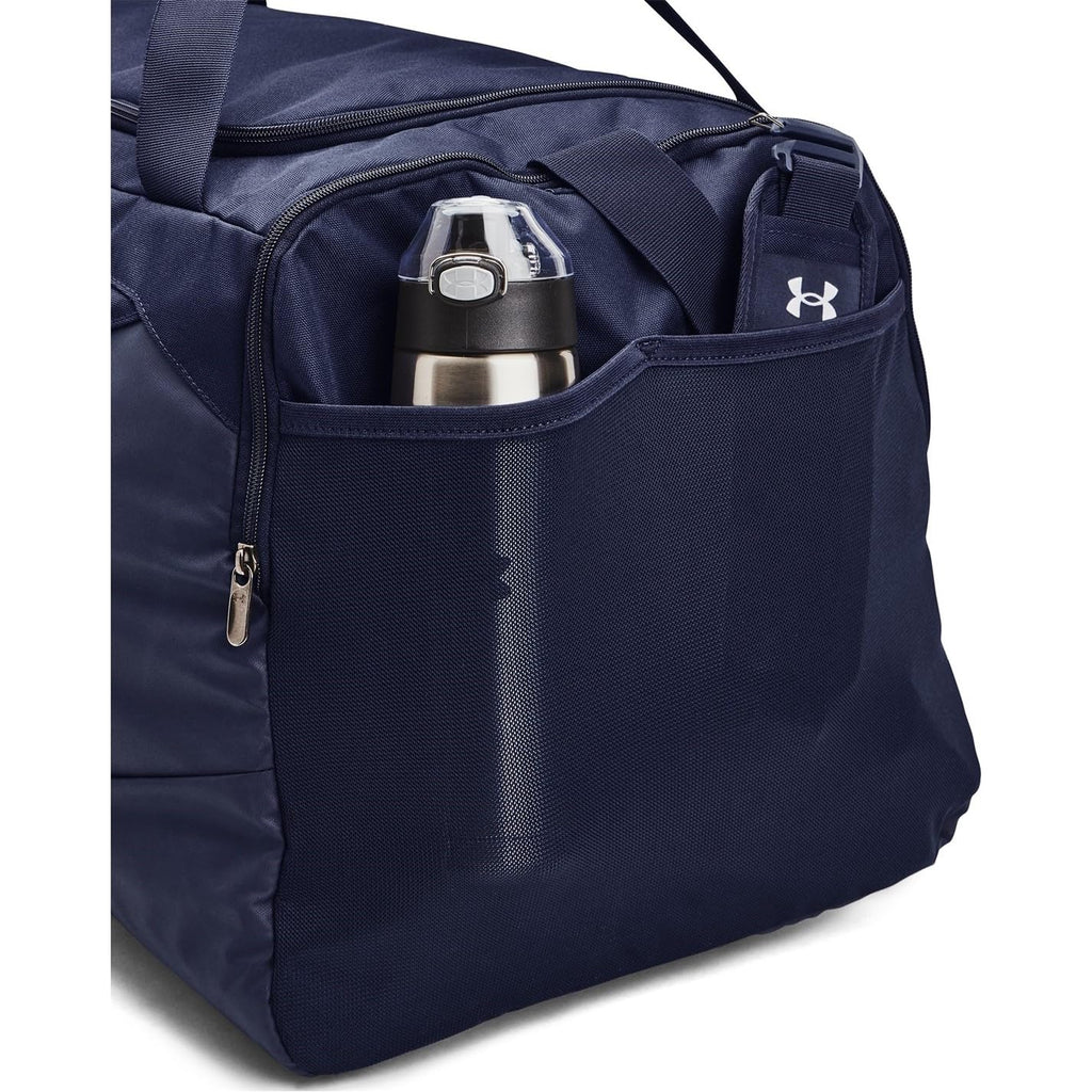 Under Armour unisex-adult Undeniable 5.0 Duffle-Large, Midnight Navy (410)/Metallic Silver, One Size Fits Most