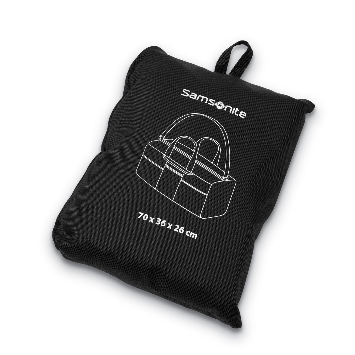 Samsonite Foldaway Packable Duffel Bag, Black, Medium