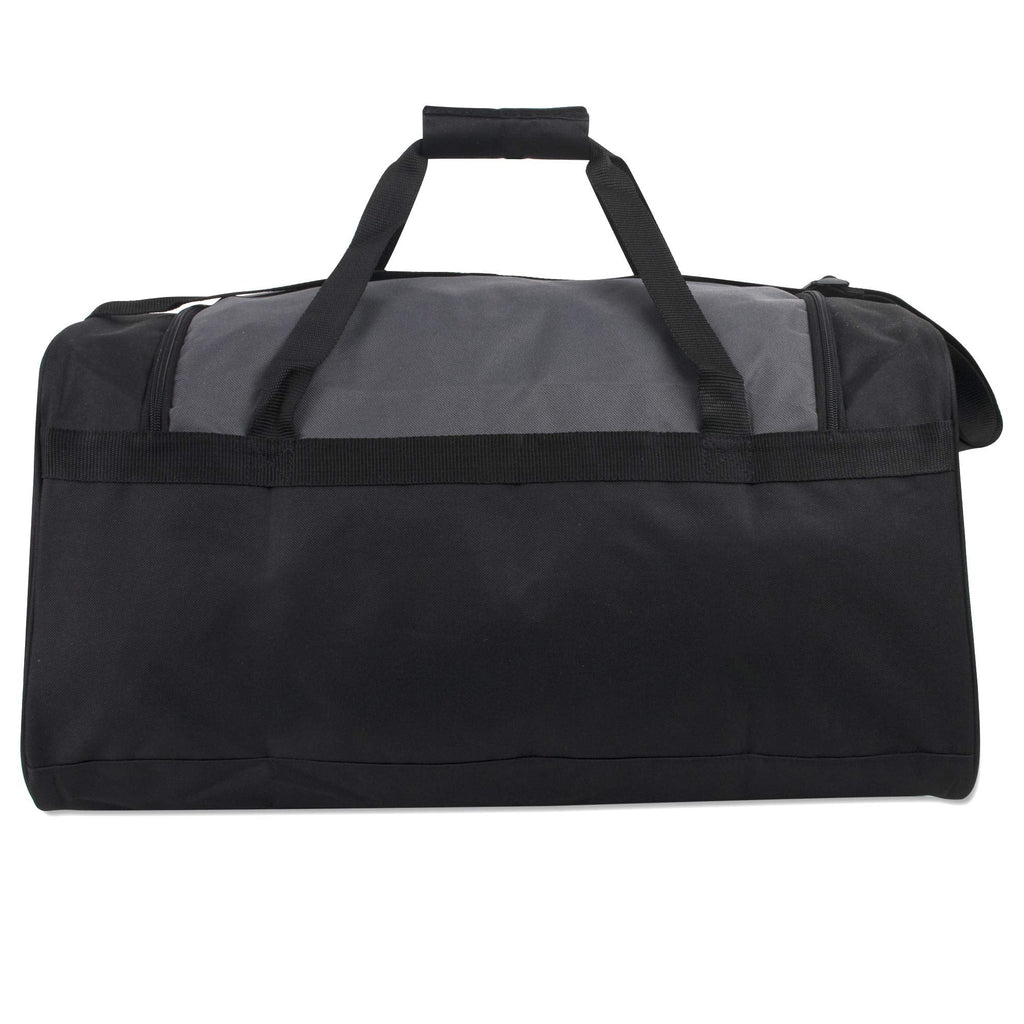 55 Liter, 24 Inch Lightweight Canvas Duffle Bags for Men & Women For Traveling, the Gym, and as Sports Equipment Bag/Organizer (Black 3)