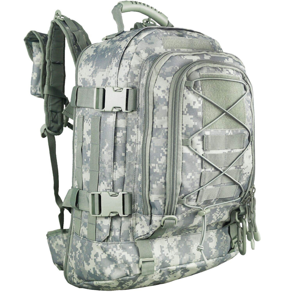 Military Expandable Travel Backpack Tactical Waterproof Work Backpack for Men(ACU)