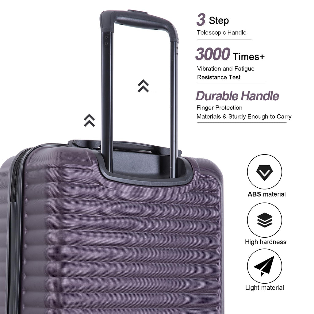 Travelhouse Hardshell Carry On Luggage Airline Approved 20" with Spinner Wheel, Hardside Check-on Luggage Suitcase,Small Travel Suitcase for Bussiness Trip and School