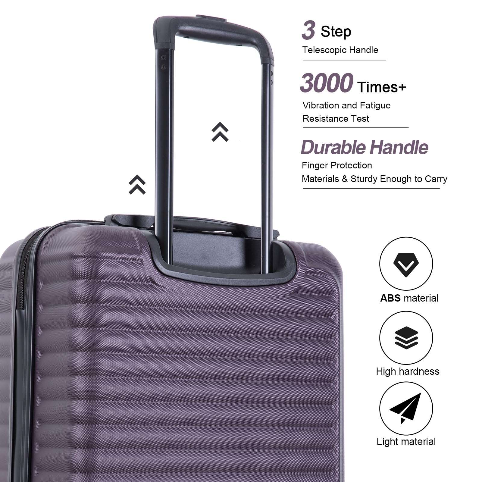 Travelhouse Hardshell Carry On Luggage Airline Approved 20" with Spinner Wheel, Hardside Check-on Luggage Suitcase,Small Travel Suitcase for Bussiness Trip and School