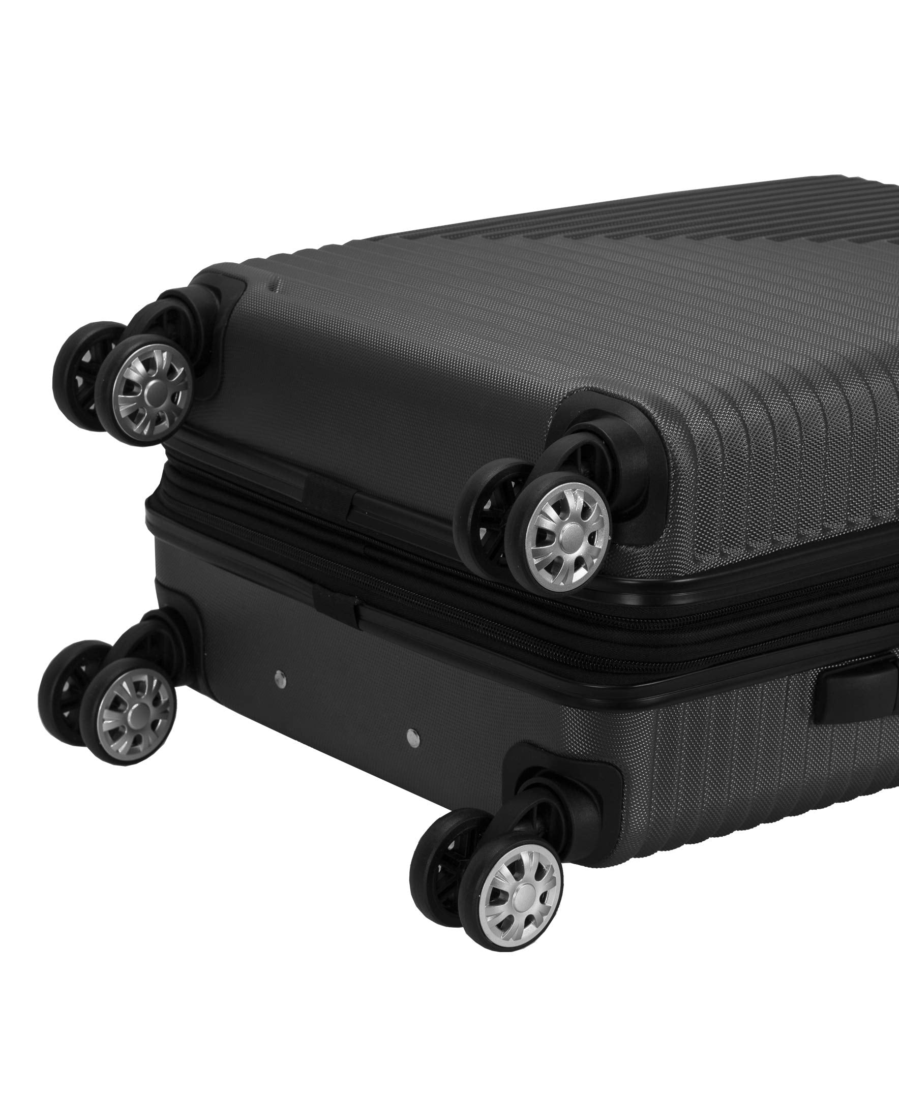 Rockland Star Trail Hardside Spinner Wheel Luggage, Grey, Carry-On 20-Inch