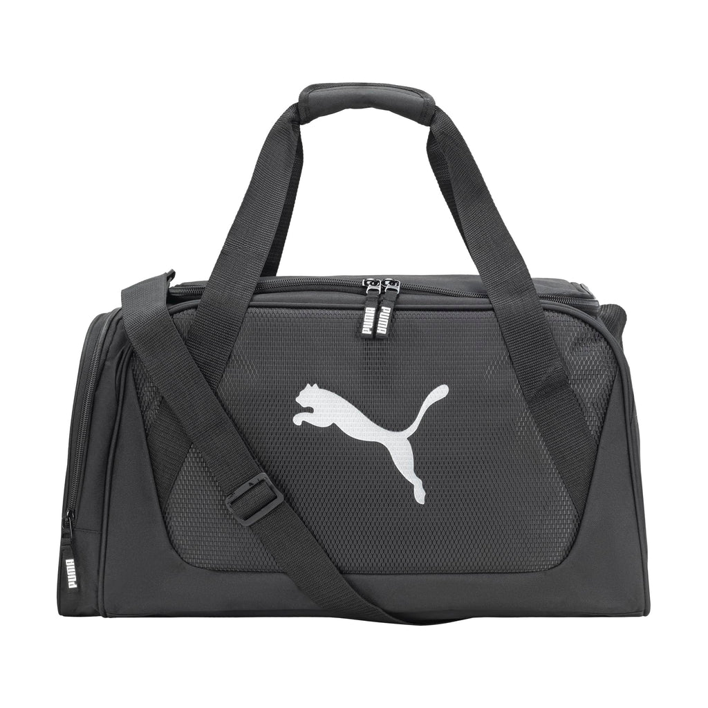 PUMA Form Factor Duffel Bag, Black/Silver, OS