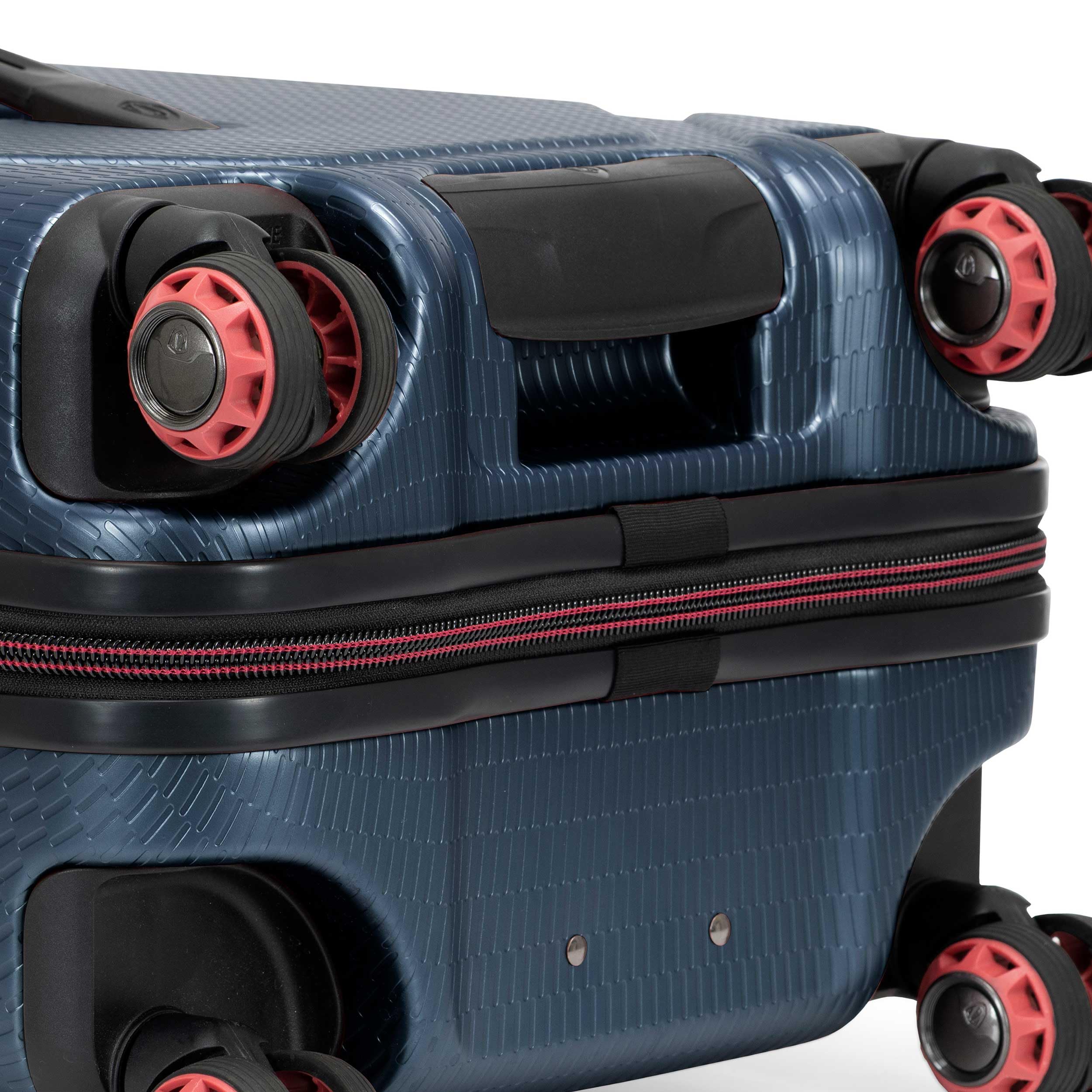 Traveler's Choice Maxporter II Polycarbonate Hardside Trunk with Spinner Wheels, Navy, 22-Inch Carry-on Luggage