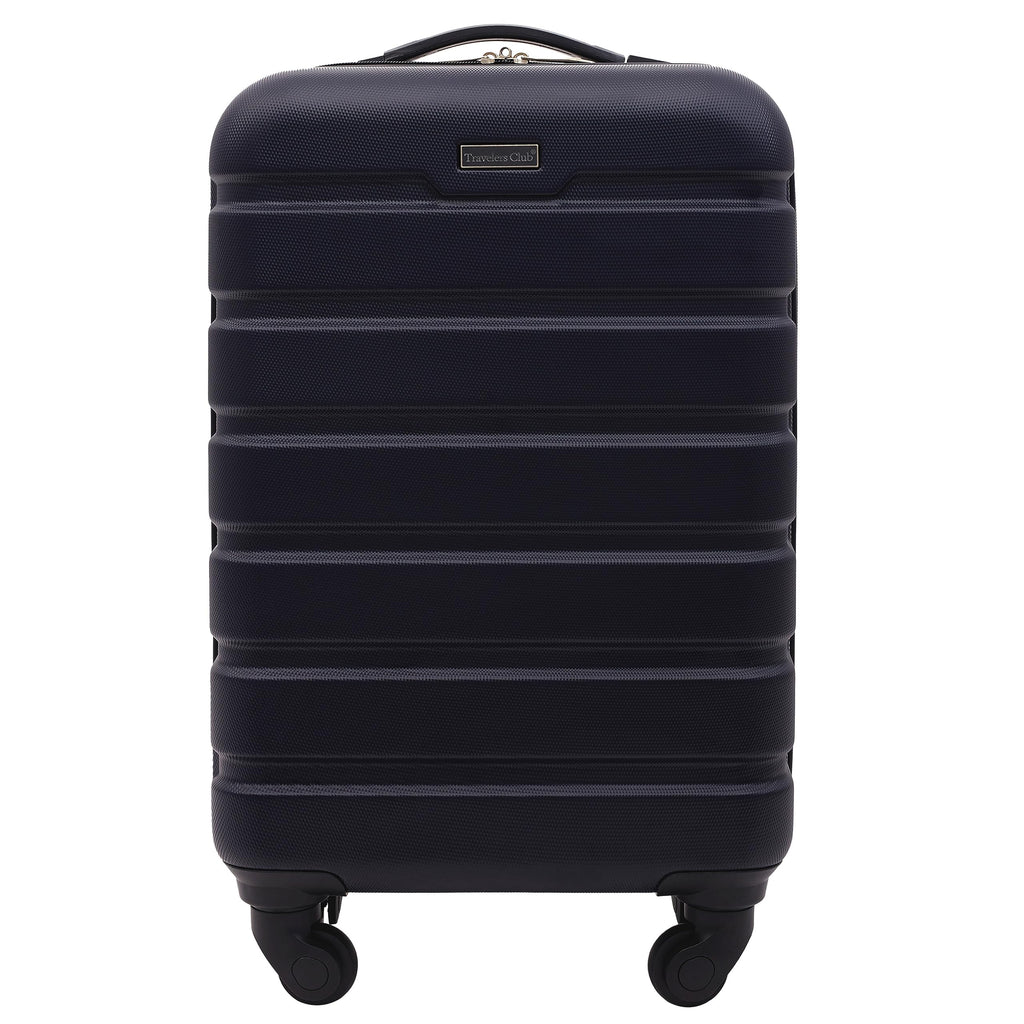Travelers Club Harper Luggage, Blue, 22-Inch Carry-On