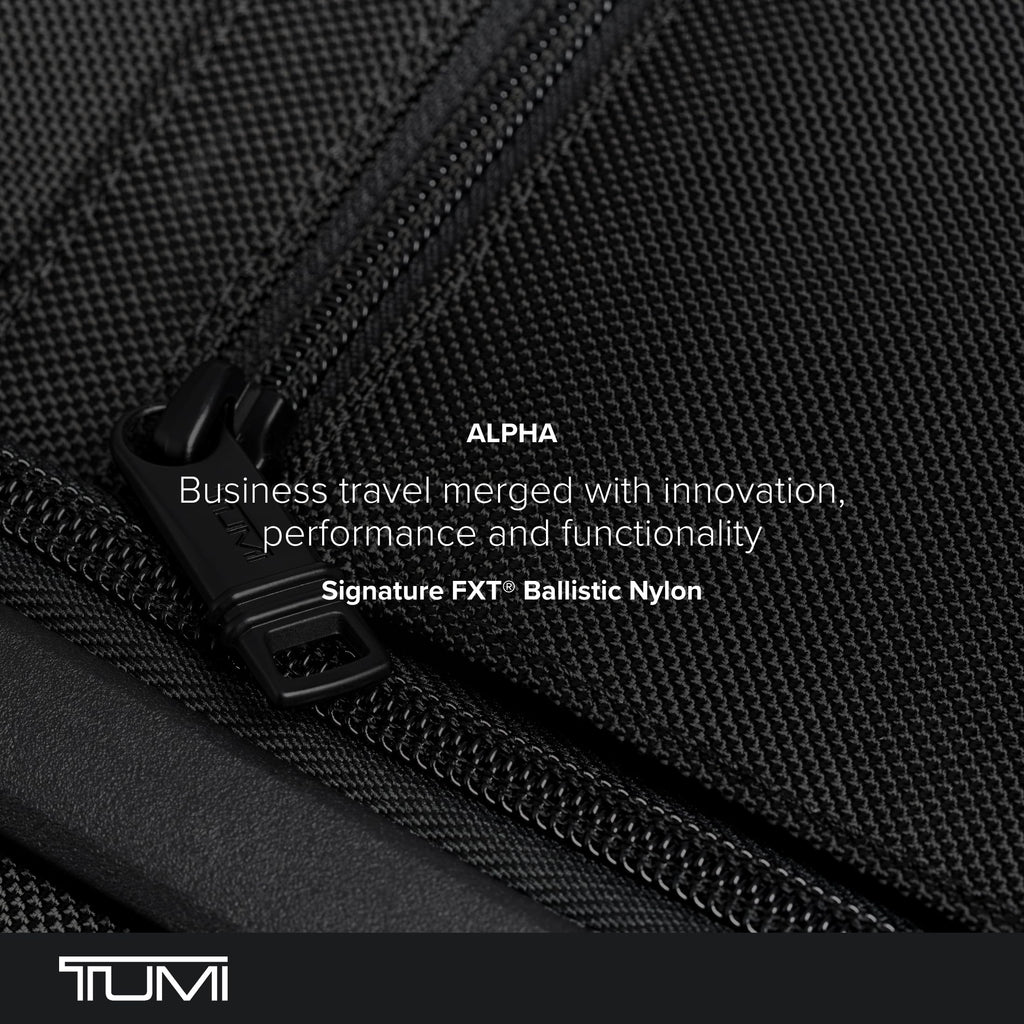 TUMI - Alpha X-Large Dual Access Expandable 4-Wheeled Checked Luggage - Zipper Expansion - Durable Ballistic Nylon - Extra Large Capacity Suitcase with TSA Lock - Navy