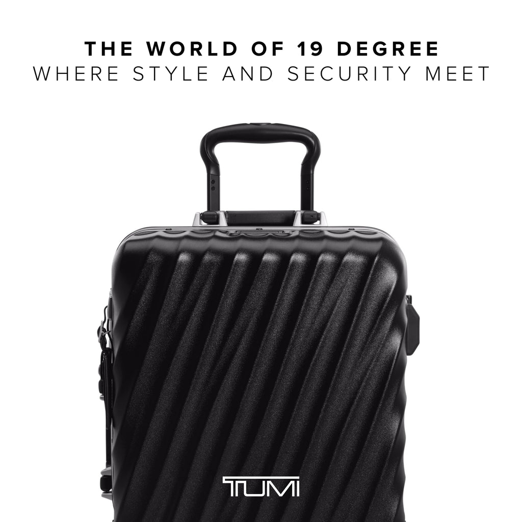 TUMI 19 Degree Frame International 4 Wheel Carry-On - Lightweight Suitcase - Hard Shell Luggage - 21.8" X 14.0" X 9.0" - Black Texture