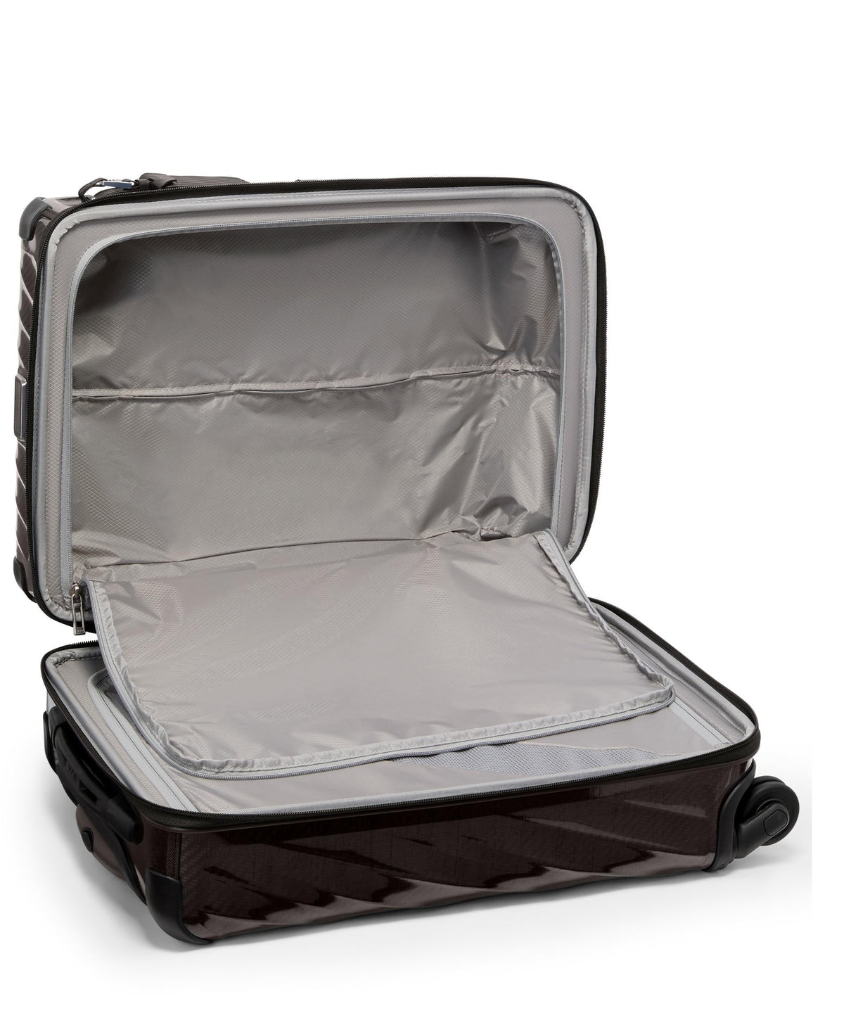 TUMI - 19 Degree Lite 4 Wheel Luggage - Lightweight and Highly Durable, Modern Contour, Hard Shell Men's and Women's Suitcase - 21.75" International Carry-On, Black Graphite