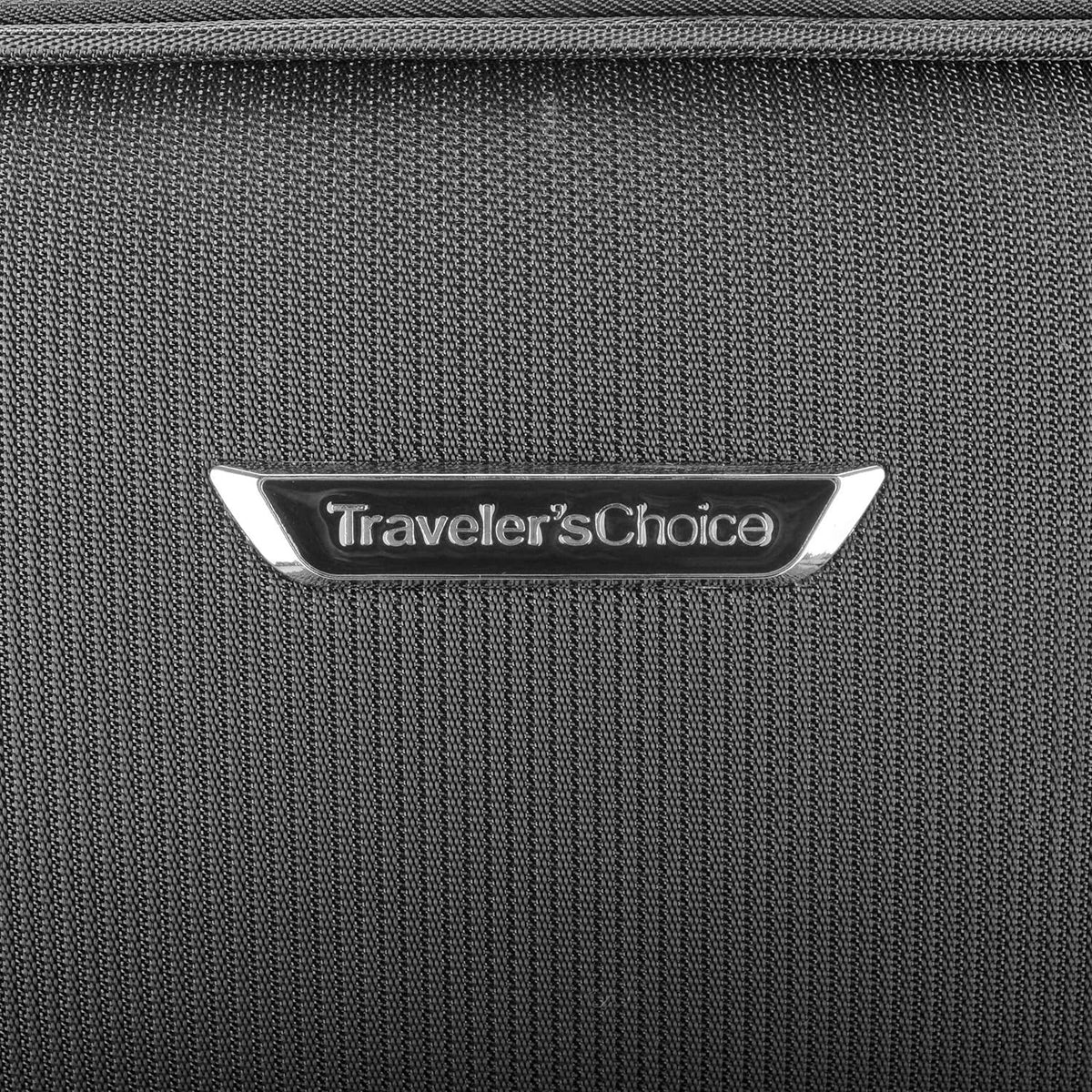 Traveler's Choice Lares Softside Expandable Luggage with Spinner Wheels, Black, 2 Piece Luggage Set