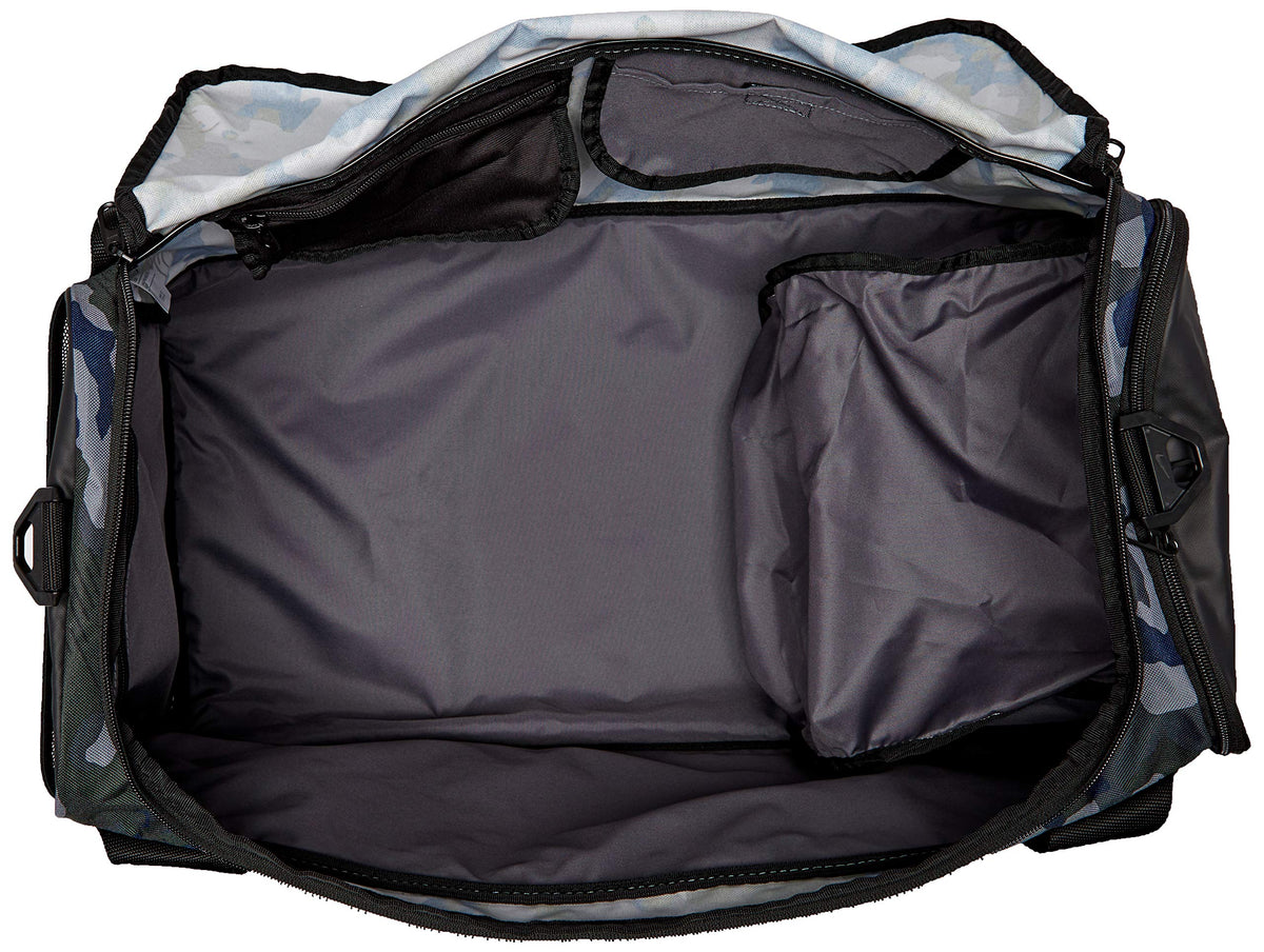 NIKE Brasilia Medium Duffle - All Over Print, Dark Grey/Black/White, Misc