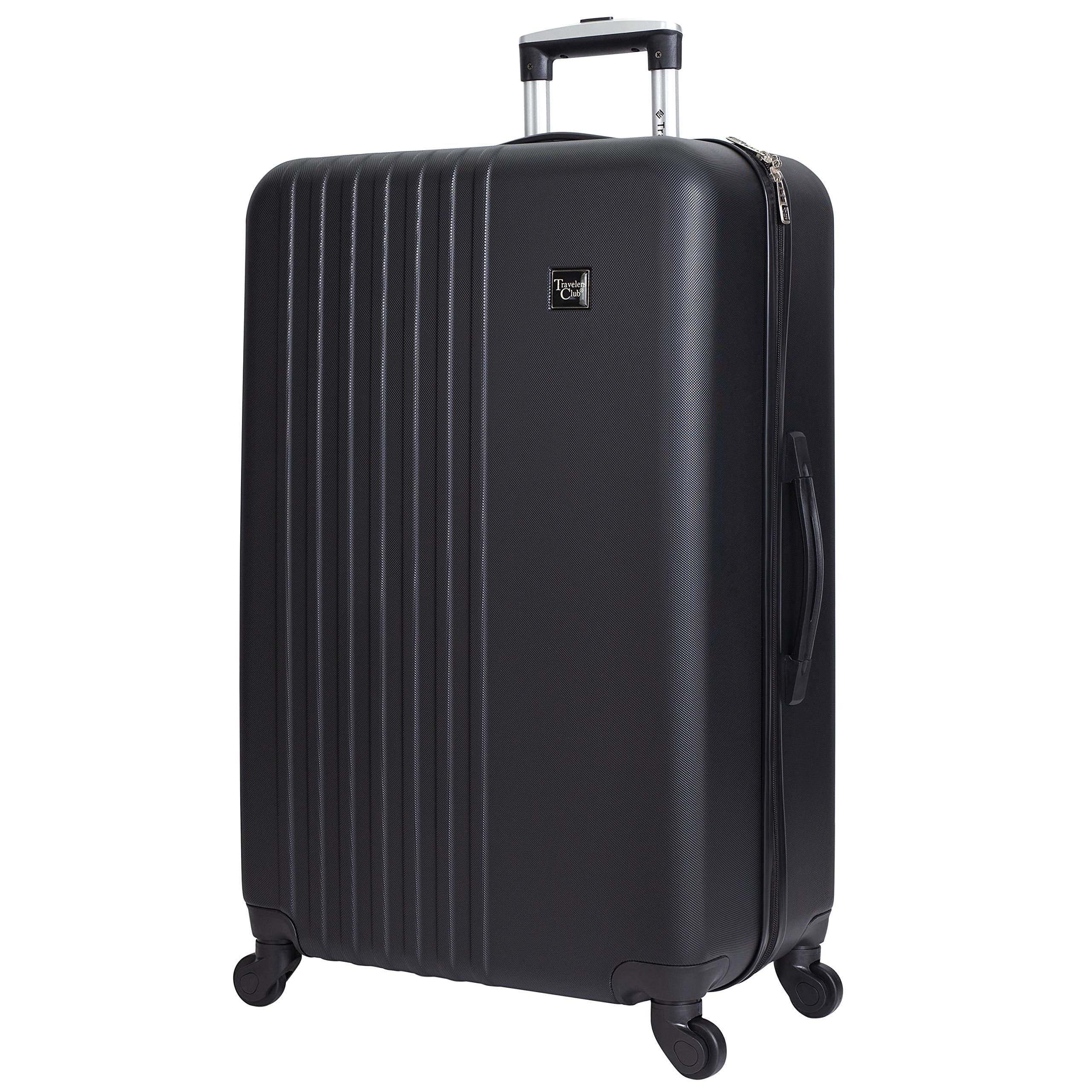 Travelers Club Cosmo Luggage, Black-2 Piece Set (28"/20")