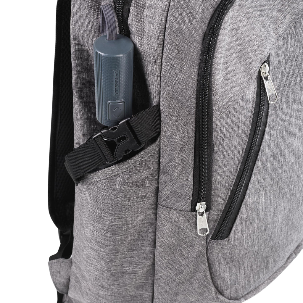 Masirs Laptop Travel Backpack - Adjustable Shoulder Straps, Zippered Compartments with Side Pockets for Water Bottle or Umbrella. Headset and USB Charging Port. Perfect for Business or Traveling.