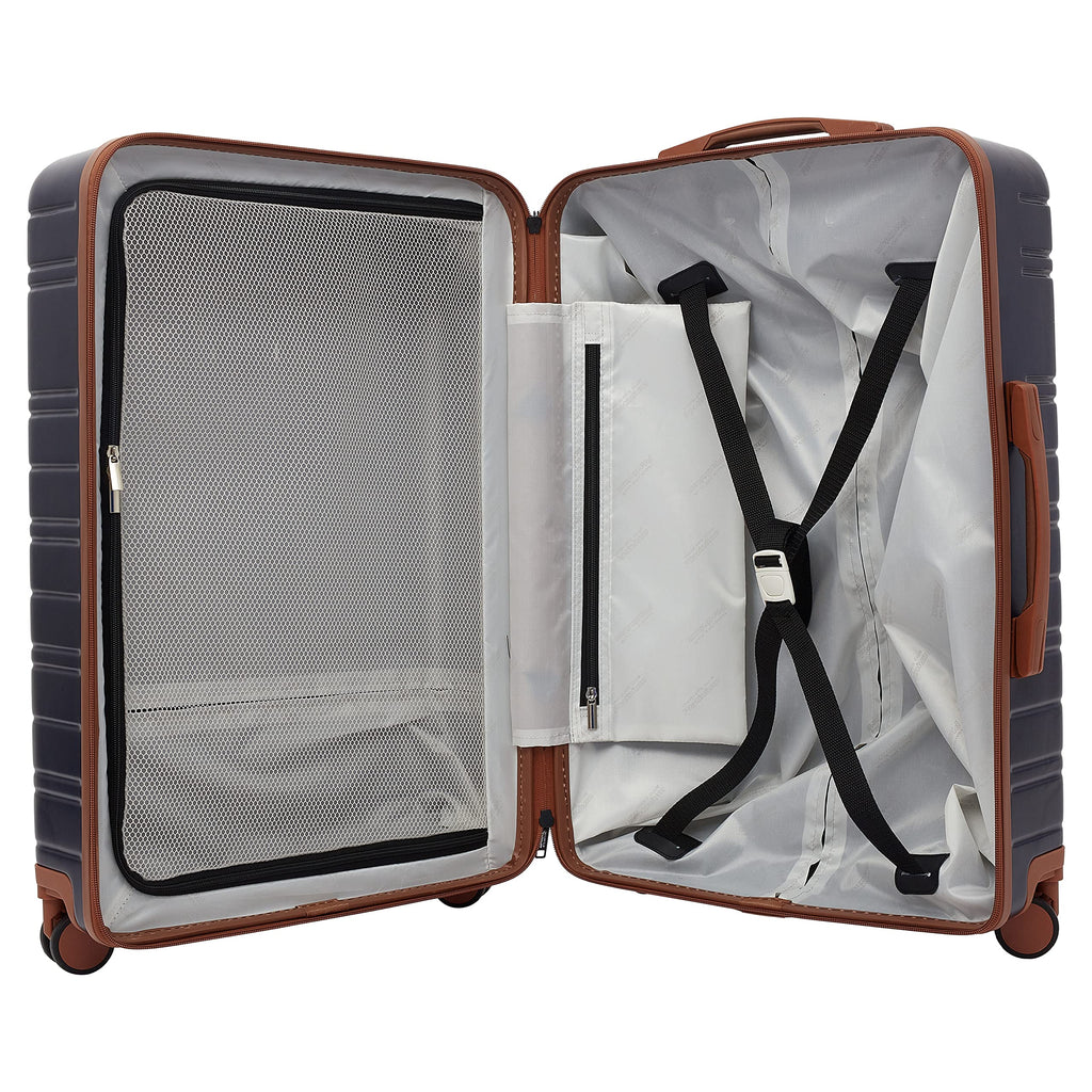 Travelers Club 2PC or 20" Navigate Luggage Set, Navy Blue, 2PC Set